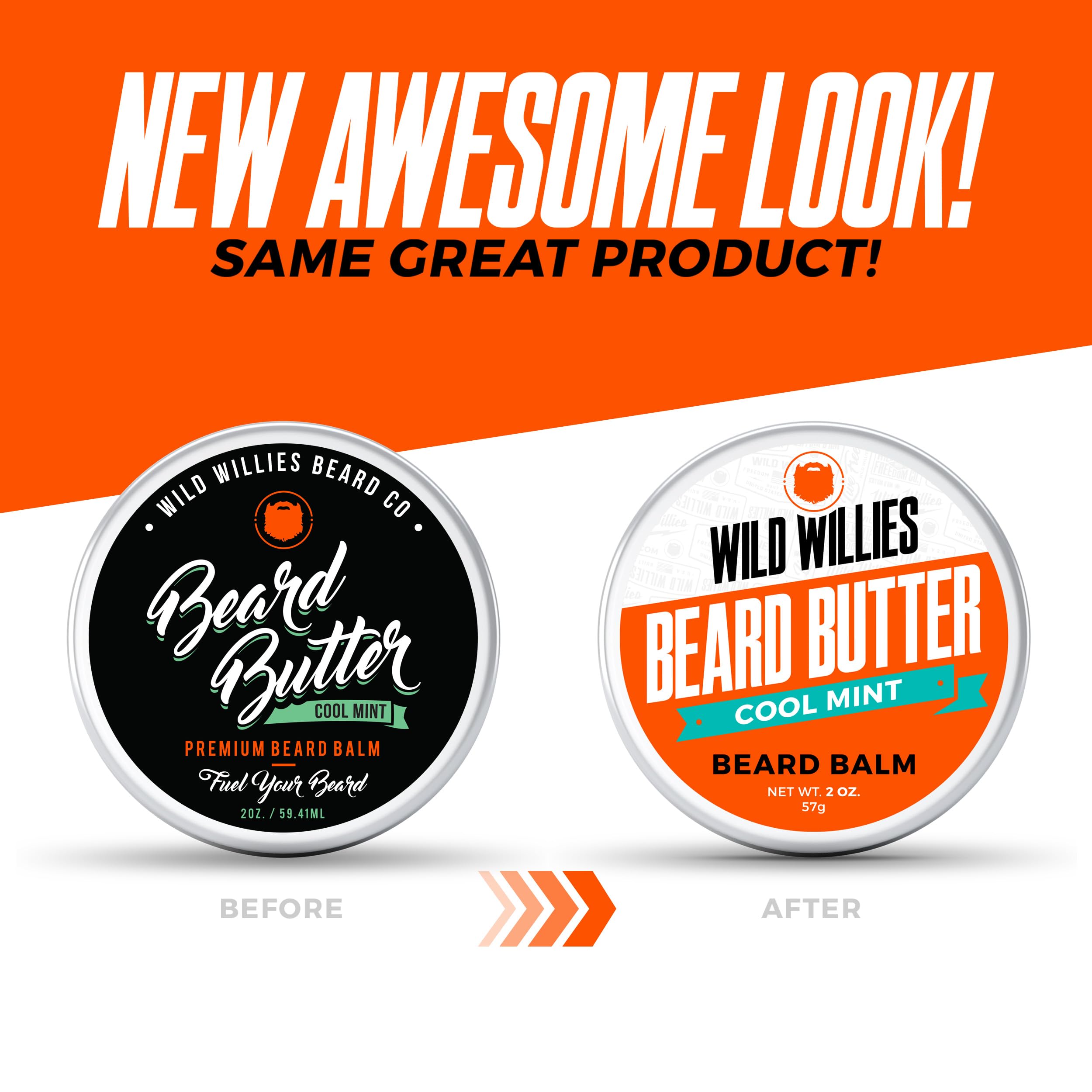 Wild Willies Premium Beard Balm Leave-In Conditioner Natural, Organic Ingredients Promote Fast Beard Growth, Removes Itch & Dand