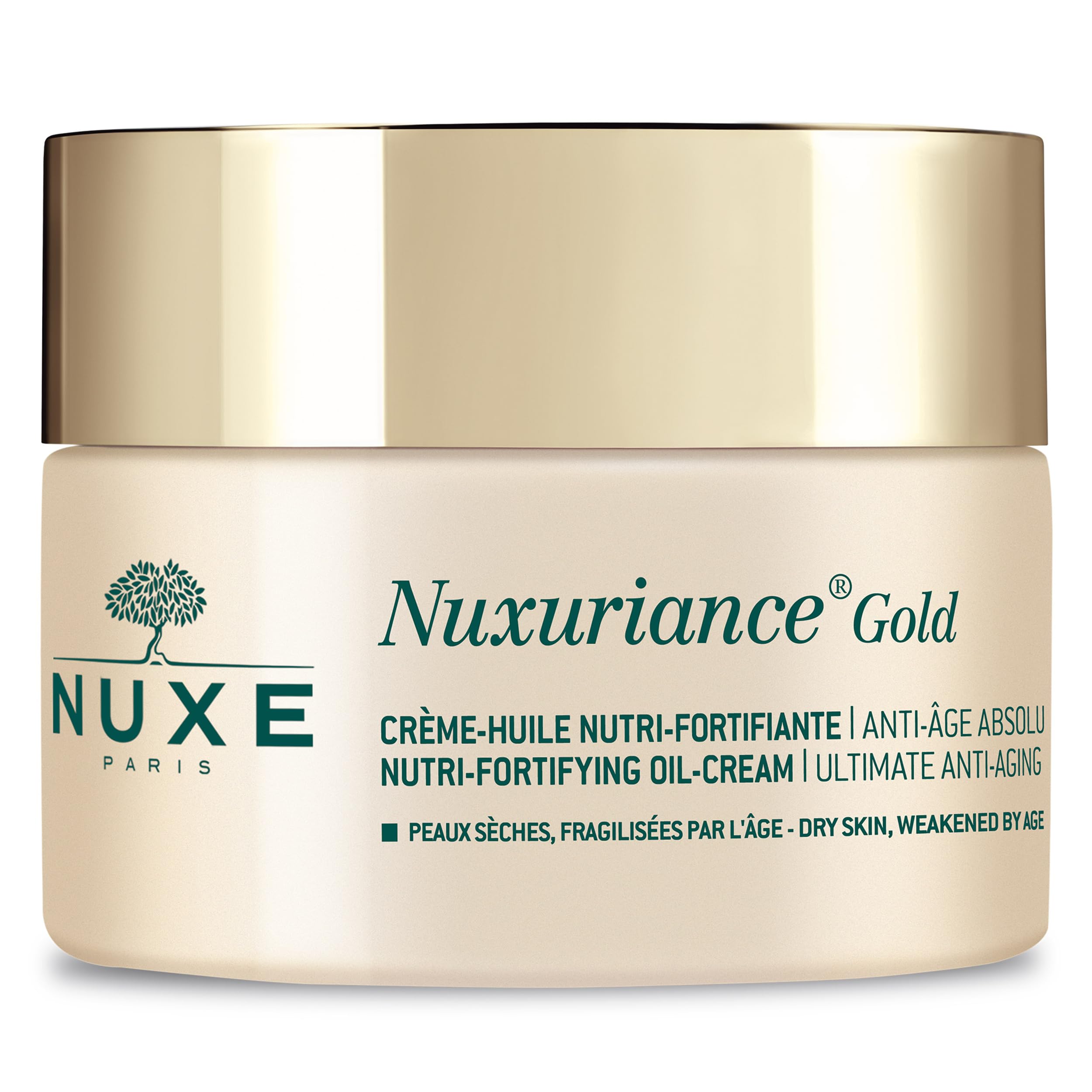 Nuxe Nuxuriance Gold Nutri-Replenishing Oil-Cream - Ultimate Anti-Aging Cream For Radiant, Nourished Skin, 1.7 Oz
