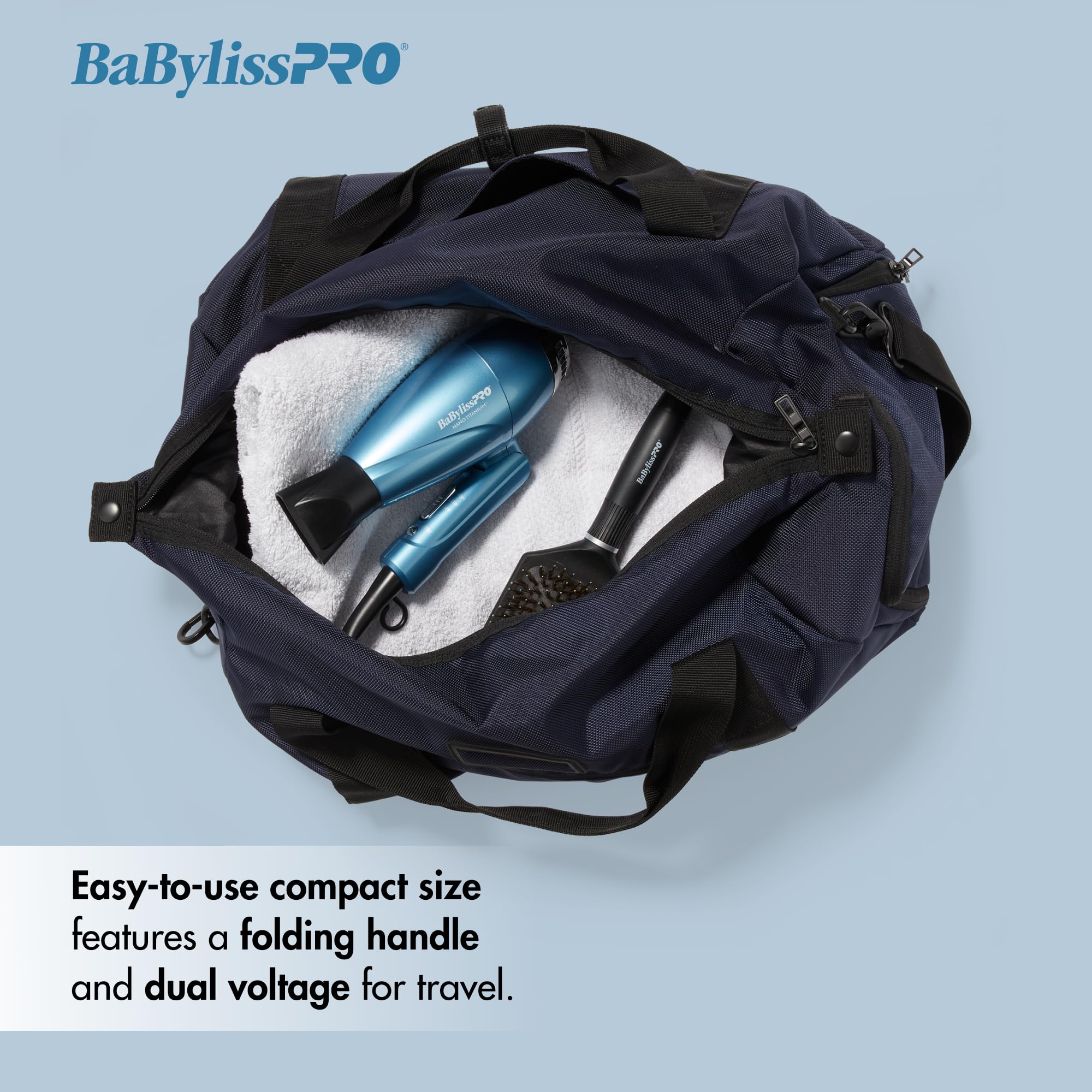 Babylisspro Nano Titanium Compact Folding Ionic Dryer