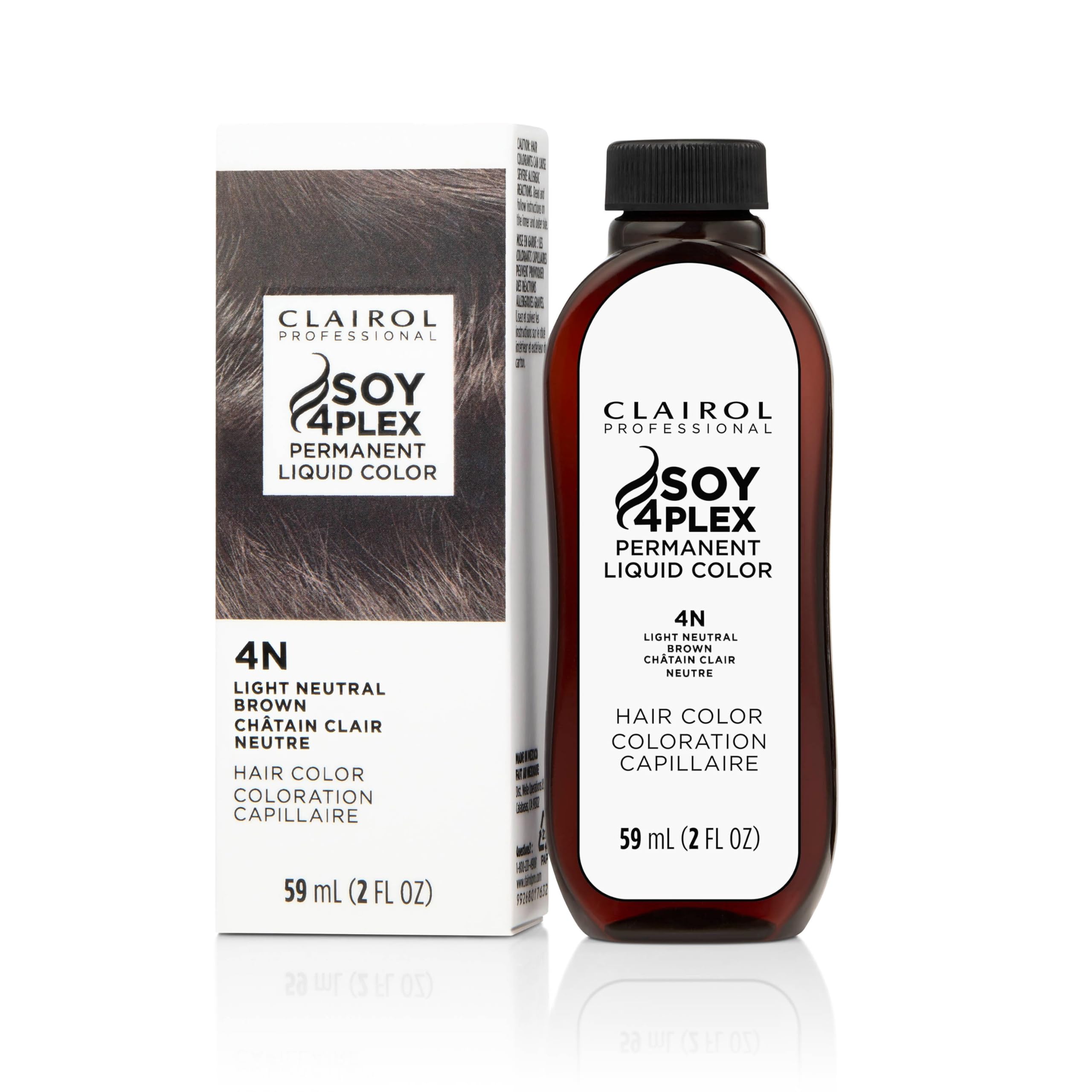 Clairol Professional Permanent Liquicolor, 4n Light Neutral Brown, 2 oz. - Packaging May Vary