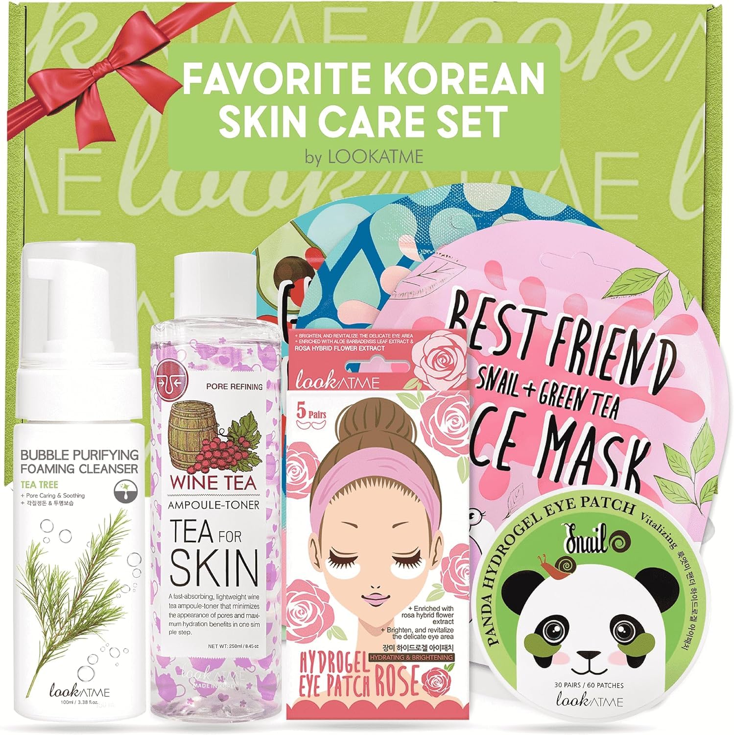 Korean Skin Care Set - Simplified Kbeauty Skincare Kits - Asian Skincare Facial Kit & Sets With Water Based Cleanser, Essence To