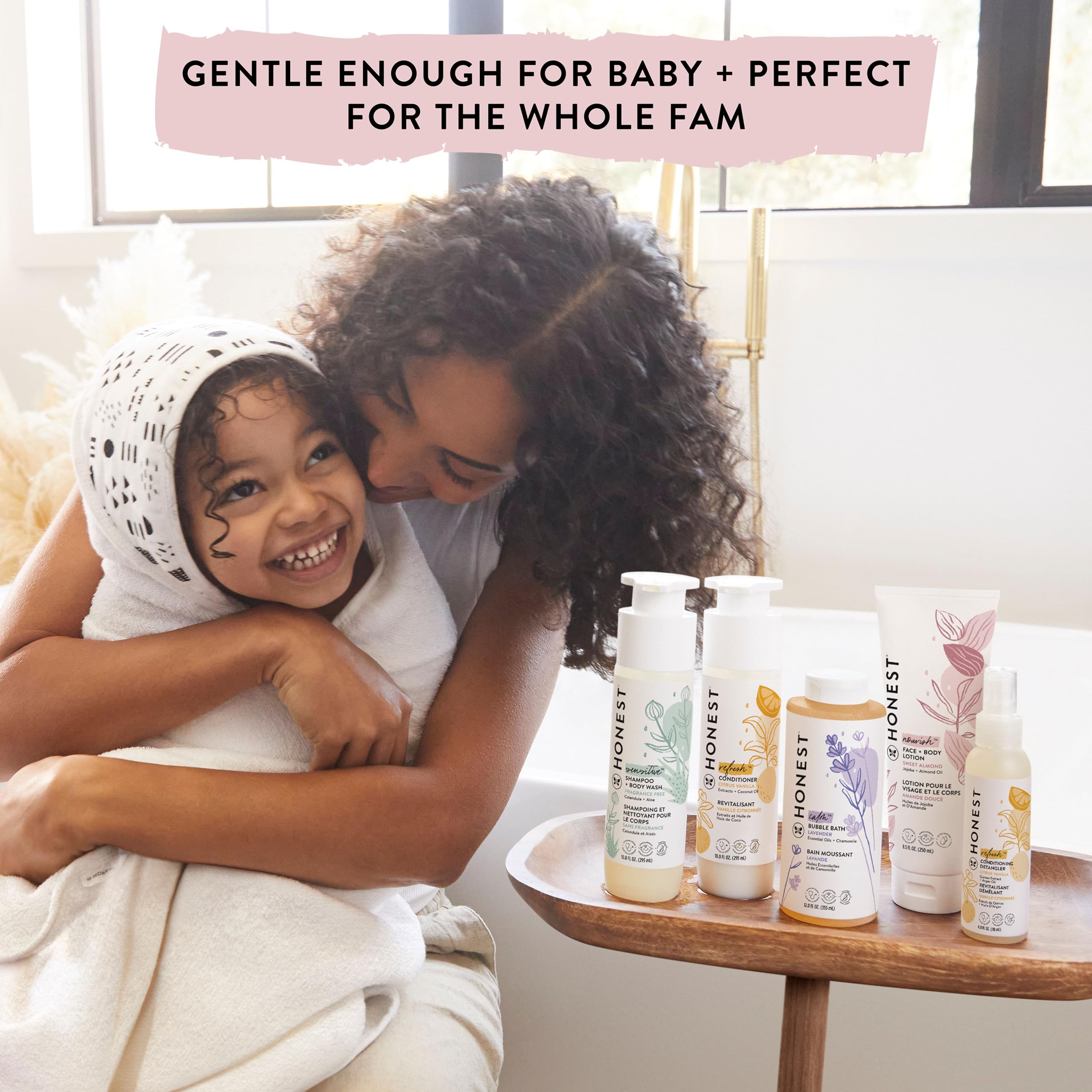 The Honest Company Conditioning Hair Detangler , Leave-In Conditioner + Fortifying Spray , Tear-Free, Cruelty-Free, Hypoallergen