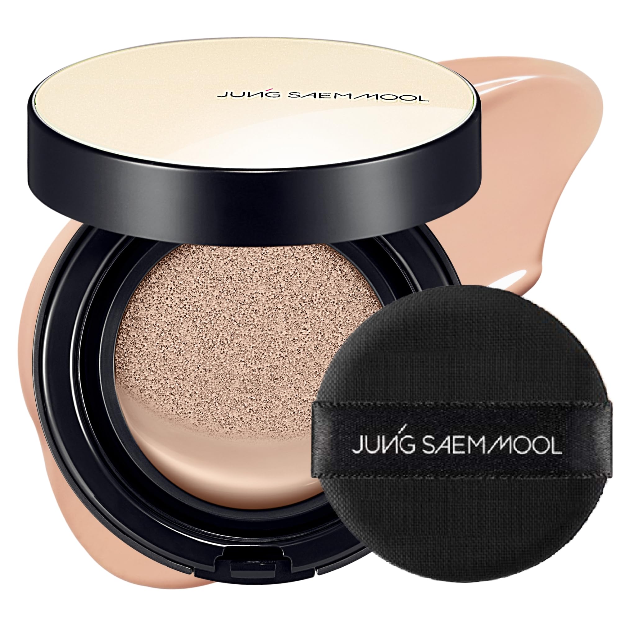 JUNG SAEM MOOL Essential Skin Nuder Cushion 22C Petal Light 0.49 Fl Oz, No Refill, Natural Radiant Finish Cushion Foundation wit