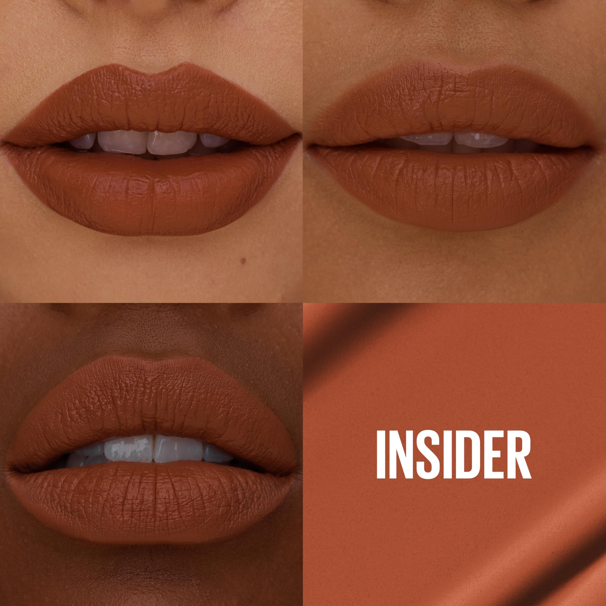 Maybelline Super Stay Matte Ink Liquid Lipstick Makeup, Long Lasting High Impact Color, Up to 16H Wear, Insider (Midtone Yellow