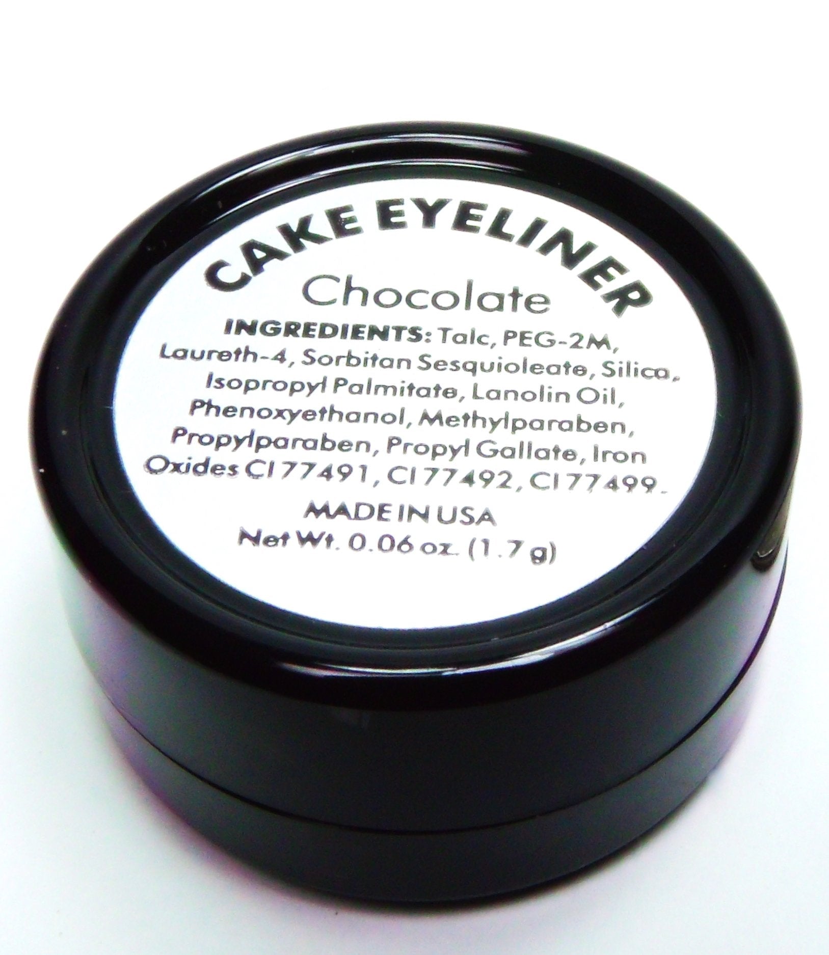 Pure Ziva Matte Chocolate Truffle Brown Cake Eyeliner & Pressed Eyeshadow, Water Activated Powder; Gluten & Cruelty Free