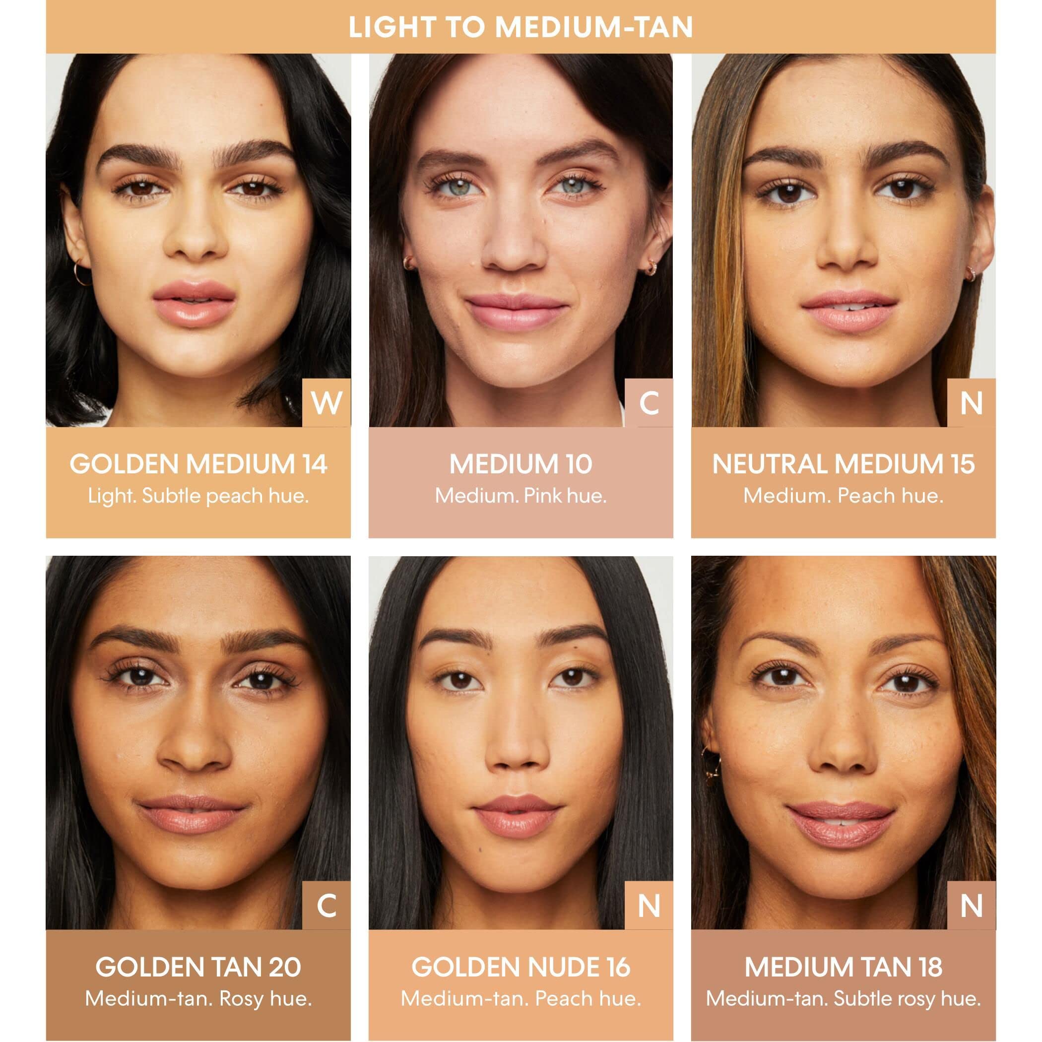 Bareminerals Original Spf 15 Golden Medium (W20) Foundation For Women, 0.28 Ounce