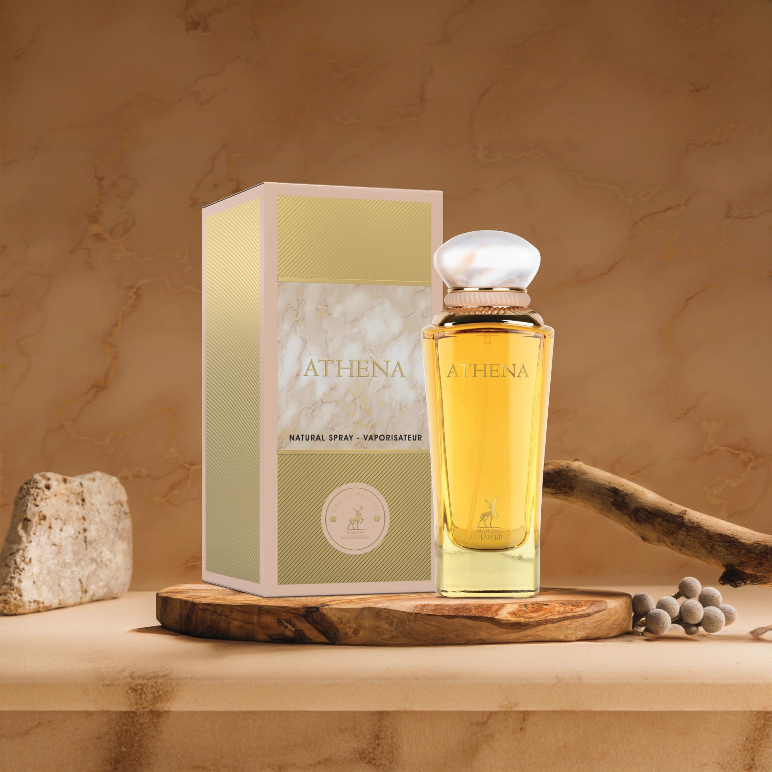 Lattafa Maison Alhambra Athena Eau De Parfum Spray for Women, 3.4 Fl Oz
