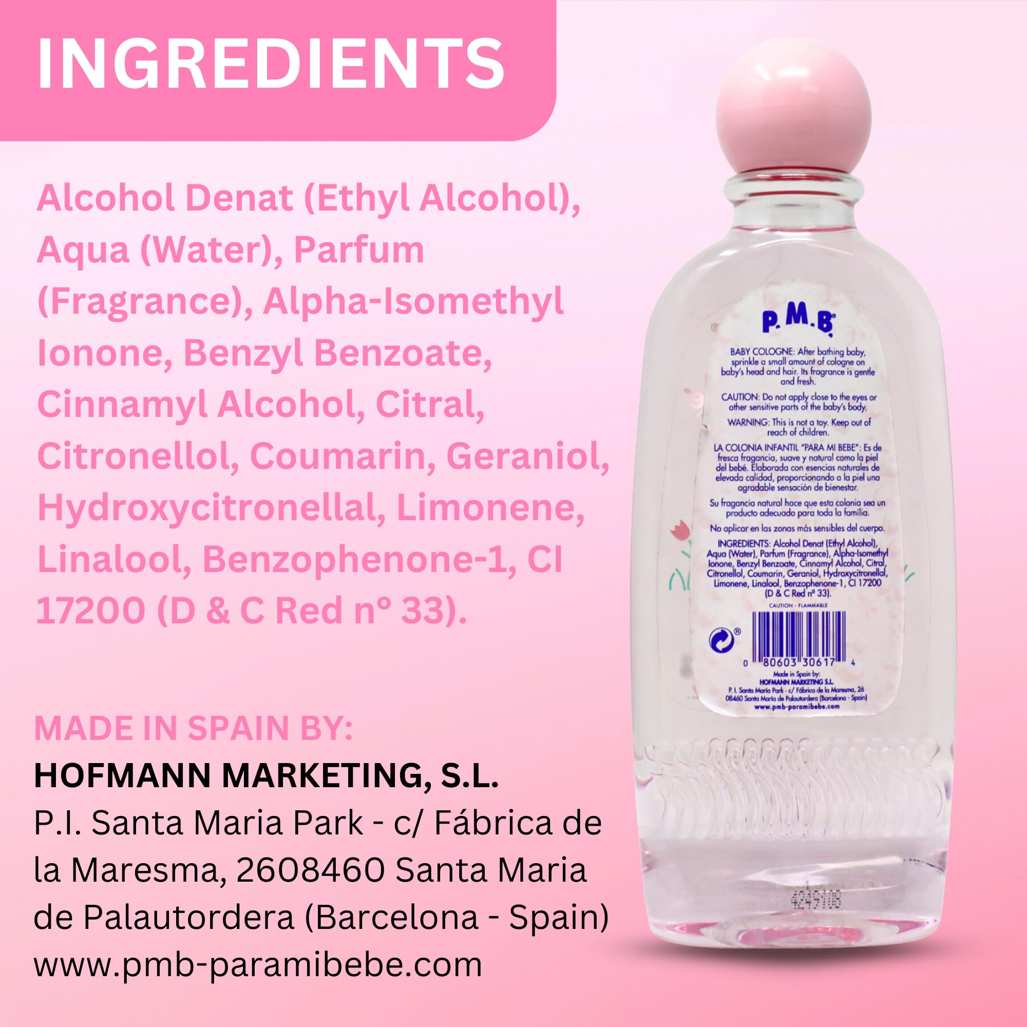 Para Mi Bebe Splash Cologne Girls, 8.30 Ounce