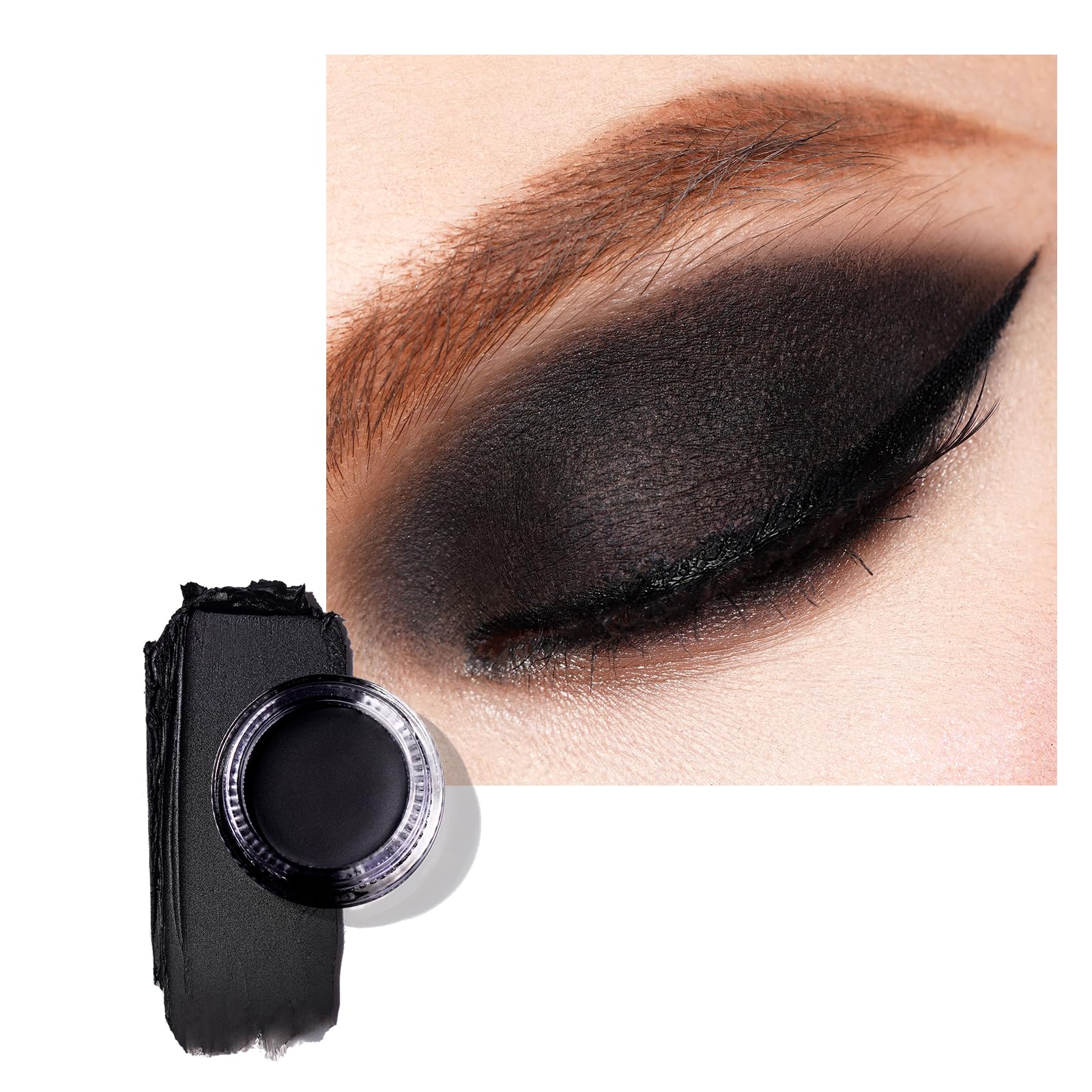 Oulac Matte Eyeshadow Black Eyeshadow Matte Finish Blendable Smokey Eye Eyeshadow Highly Pigment, Waterproof &Longwear Up To 12H