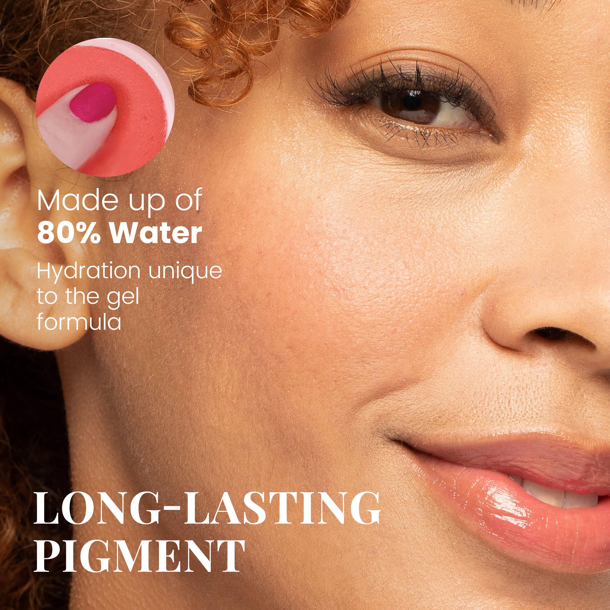 Paul & Joe Gel Blush, Bright And Buildable Blush Makeup, Water-Based Gel Makeup Blush With Hydrating Oils, For Dewy, Radiant Fin