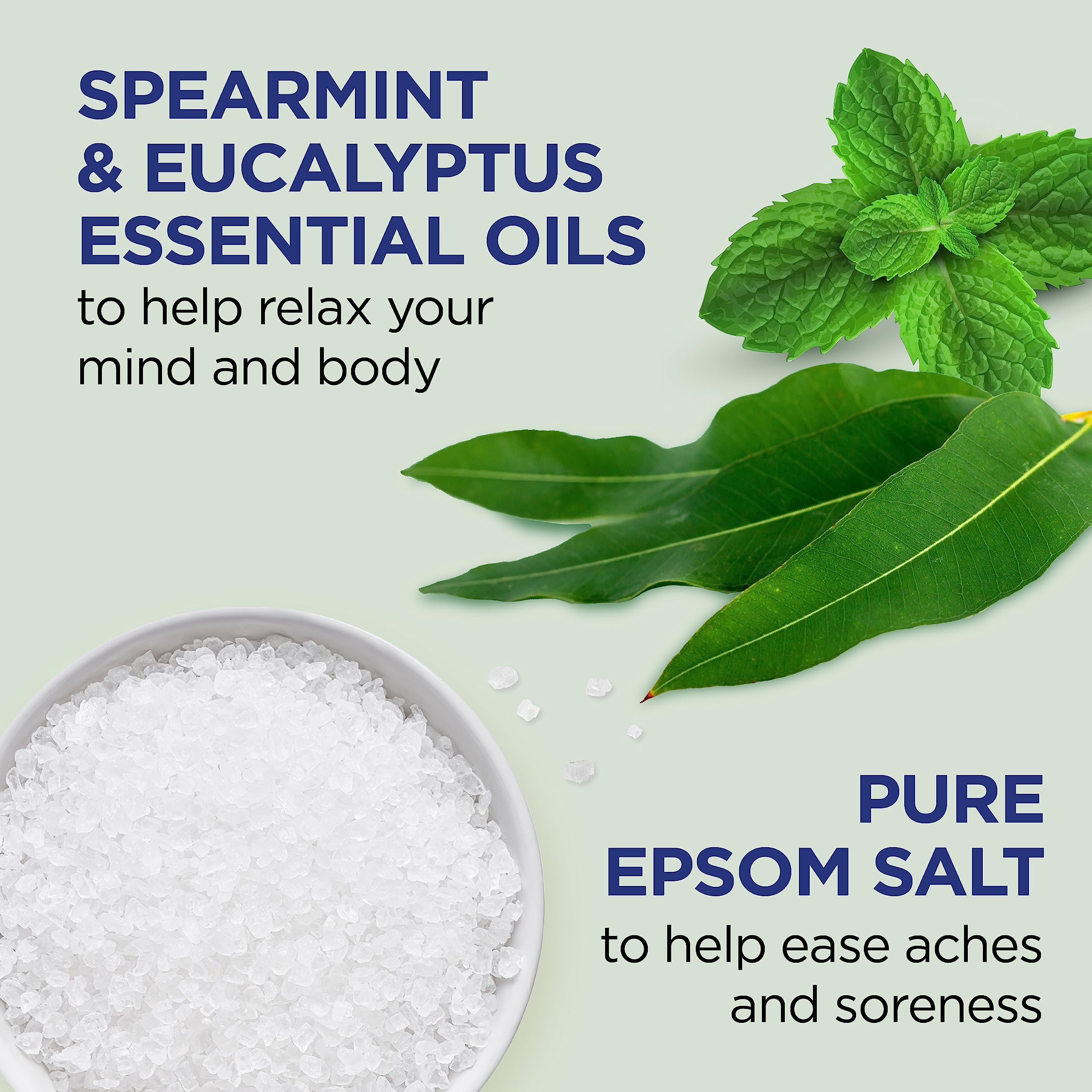 Dr Teal'S Foaming Bath With Pure Epsom Salt, Relax & Relief With Eucalyptus & Spearmint, 34 Fl Oz (Pack Of 4) (Packaging May Var
