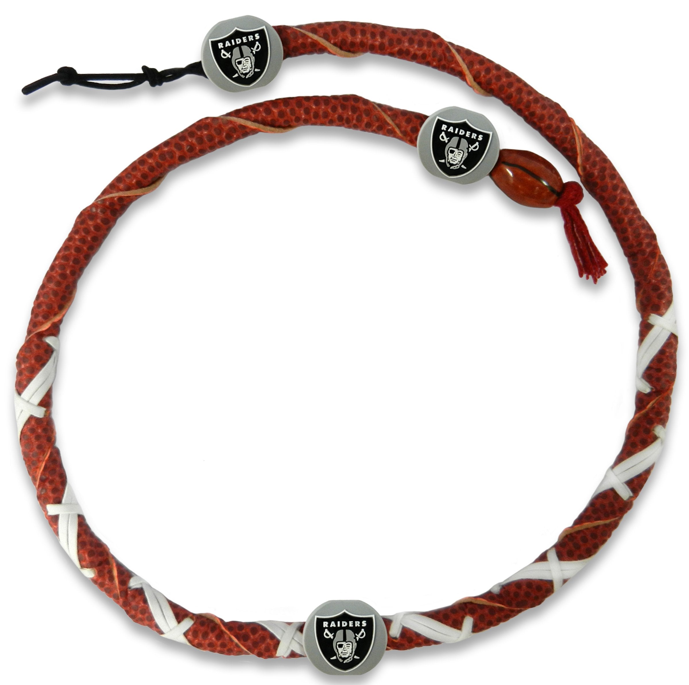 NFL Oakland Raiders Classic Spiral Football Necklace