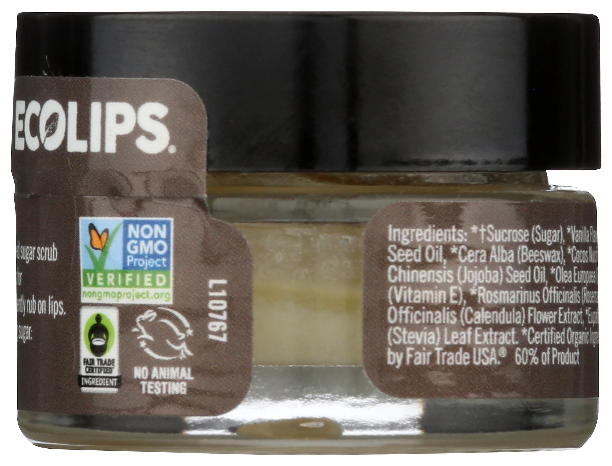 Ecolips Ecolips Organic Lip Scrub, Vanilla Bean, 0.5 Ounce