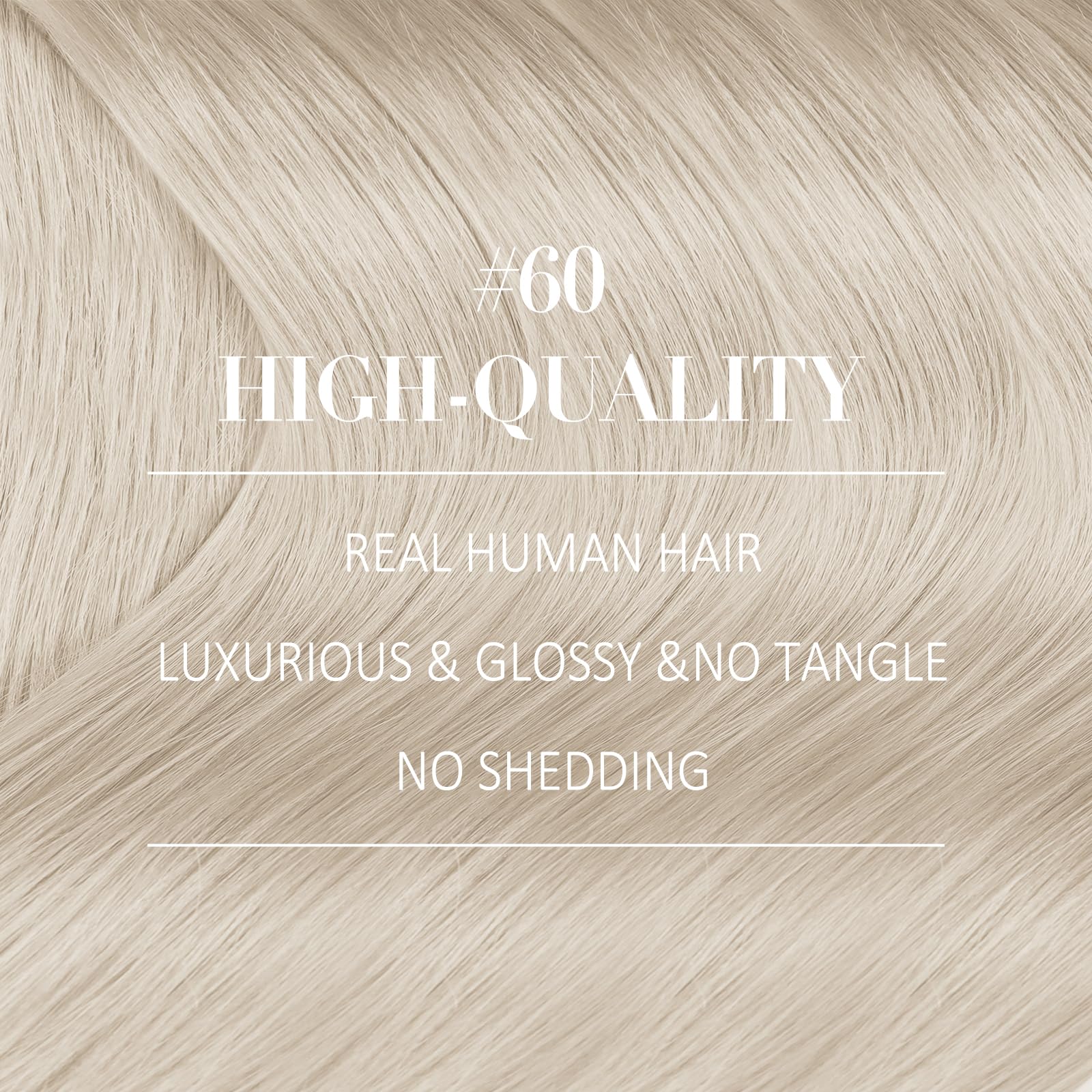 YoungSee Clip on Hair Extensions Blonde Clip in Hair Extensions Human Hair Platinum Blonde Double Weft Lace Real Human Hair Exte