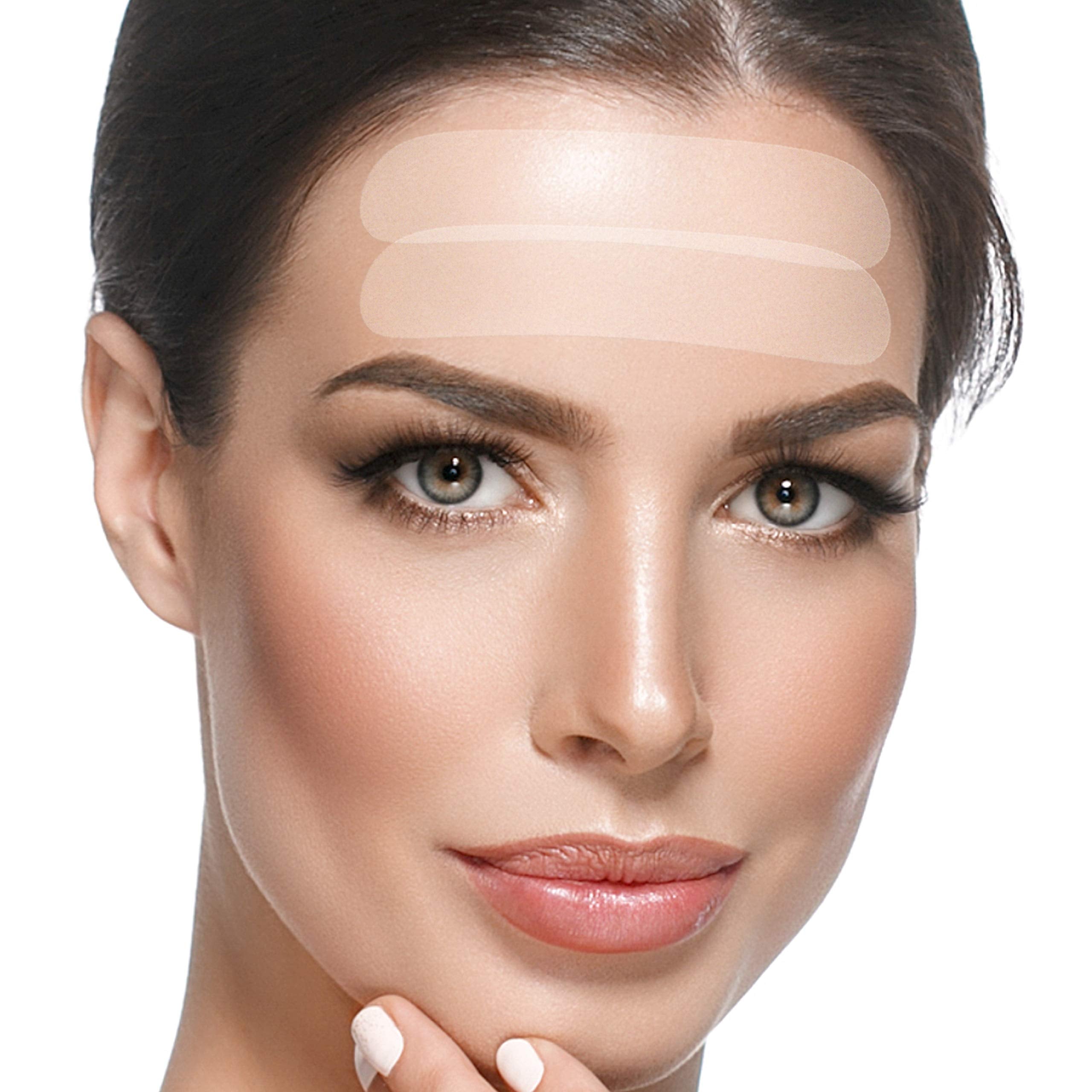 Blumbody Forehead Wrinkle Patches - Anti Wrinkle Facial Patches To Smooth Eyes & Forehead Wrinkles - Non-Silicone Face Tape For