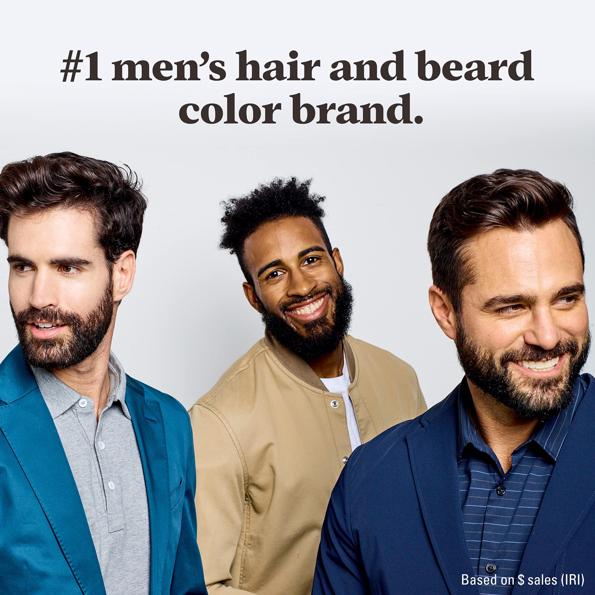 Just For Men Mustache & Beard, Beard Dye For Men With Brush Included For Easy Application, With Biotin Aloe And Coconut Oil For