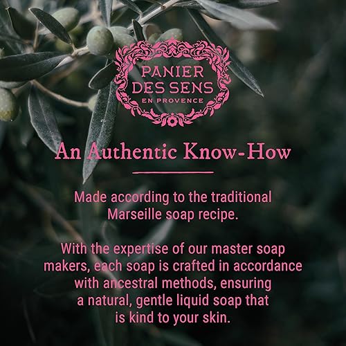 Panier Des Sens - Marseille Liquid Hand Soap - Rose Hand Wash - Moisturizing Soap With Coconut Oil - Bathroom & Kitchen Refillab
