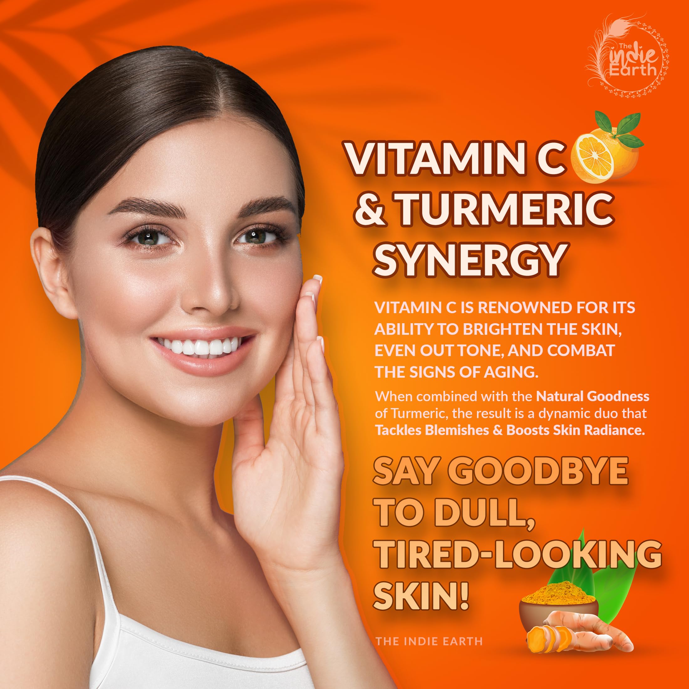 20% Vitamin C Serum - Advanced Anti-Aging & Brightening Formula with Glutathione, Hyaluronic Acid, Ferulic Acid, Turmeric, Roseh