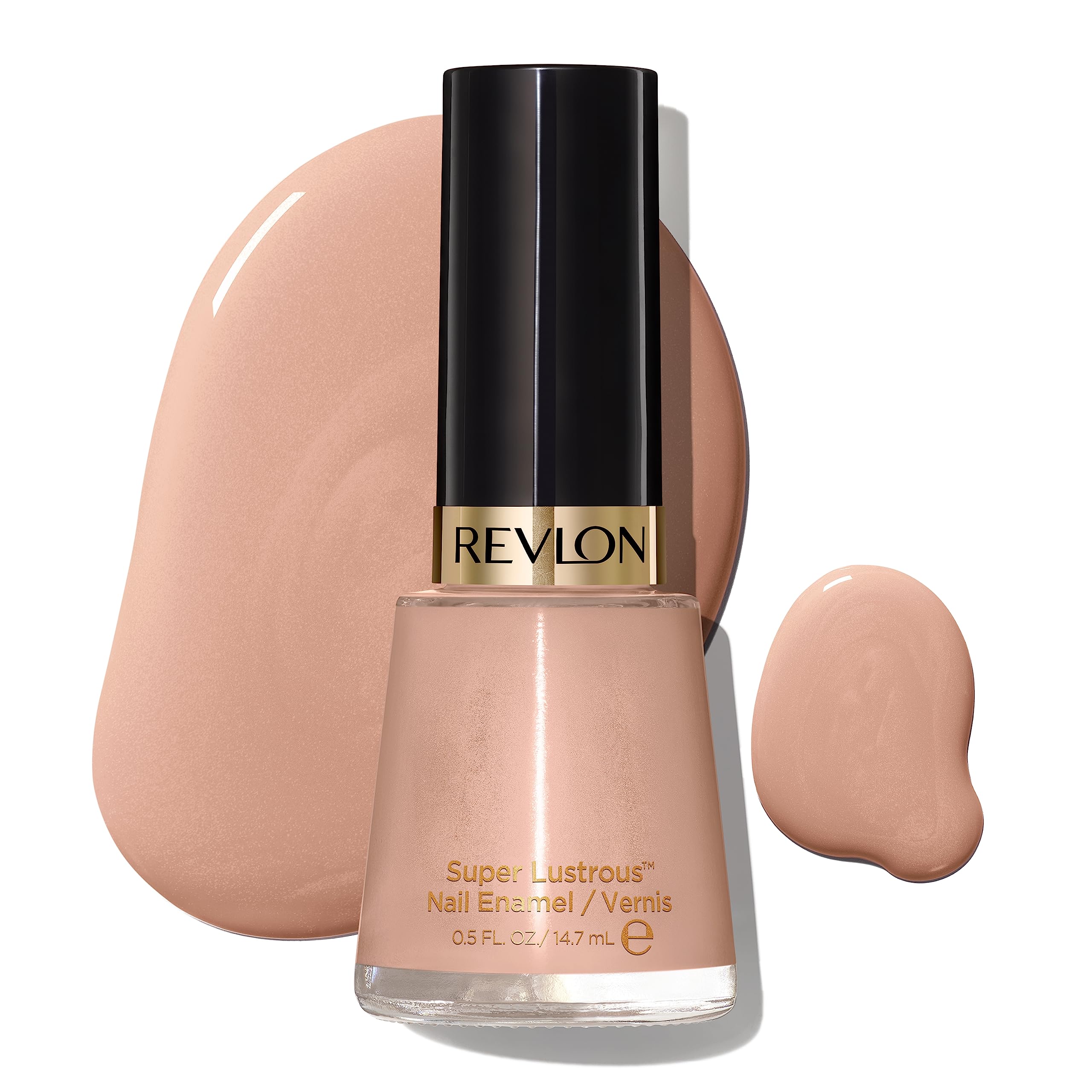 Revlon Super Lustrous Nail Polish, Chip-Resistant & Longwear Formula, High Shine Finish, 705 Gray Suede, 0.5 fl oz
