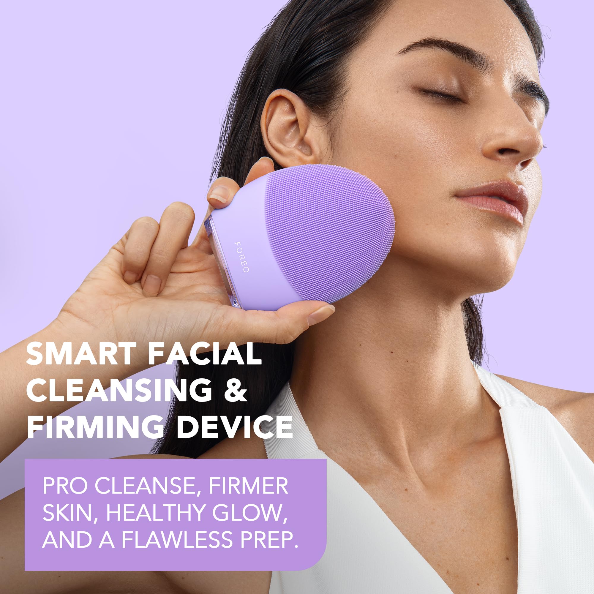 FOREO LUNA 4 Face Cleansing Brush | Firming Face Massager | Anti Aging Face Care | Enhances Absorption of Facial Skin Care Produ