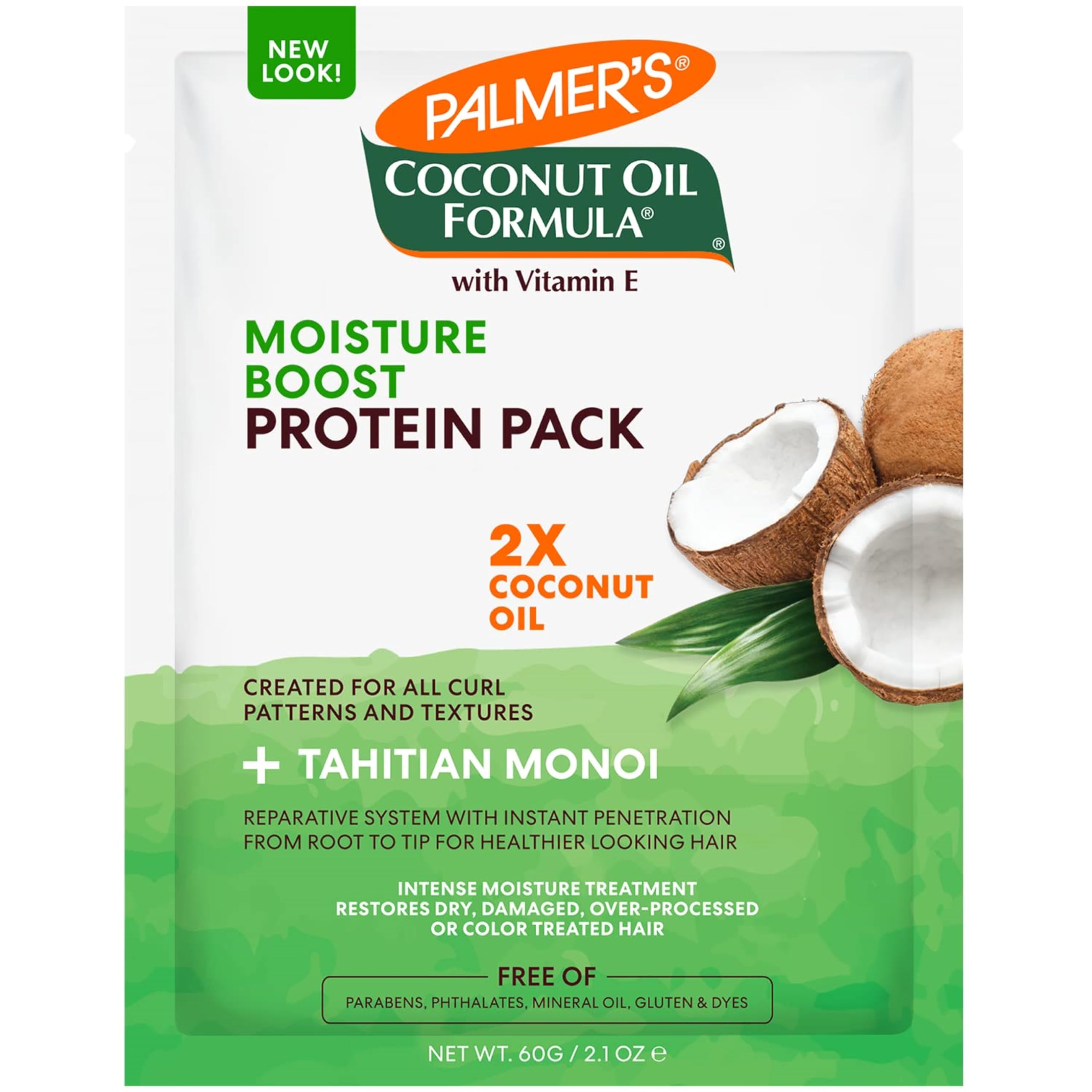 Palmers Coconut Formula Moisture Boost 2.1 Oz. Protein Pack (Pack of 3)