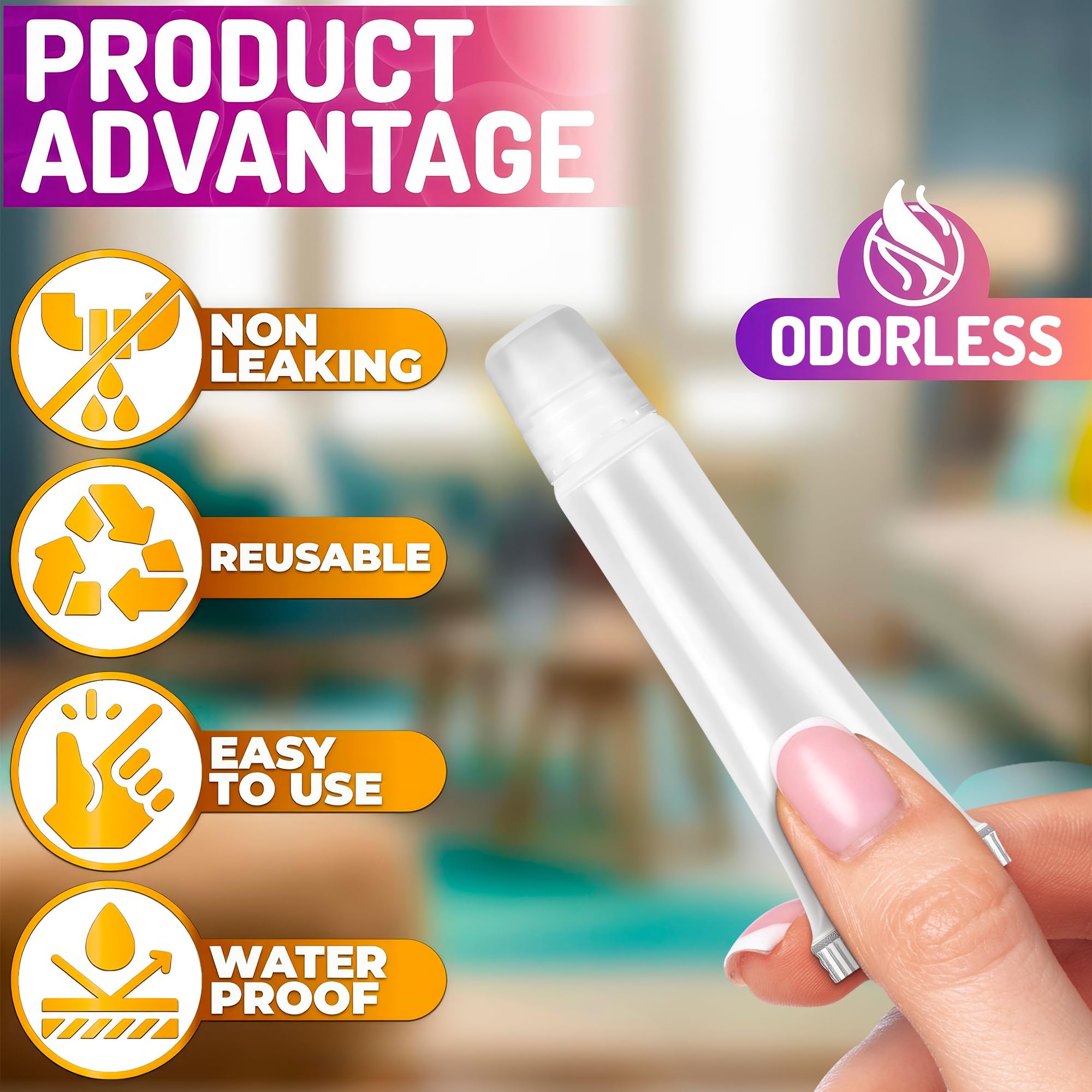 90Pcs Clear Lip Gloss Tubes - Travel Toothpaste Container Refillable Squeeze Tubes Clear Lip Gloss Containers Lip Balm Tubes Cut