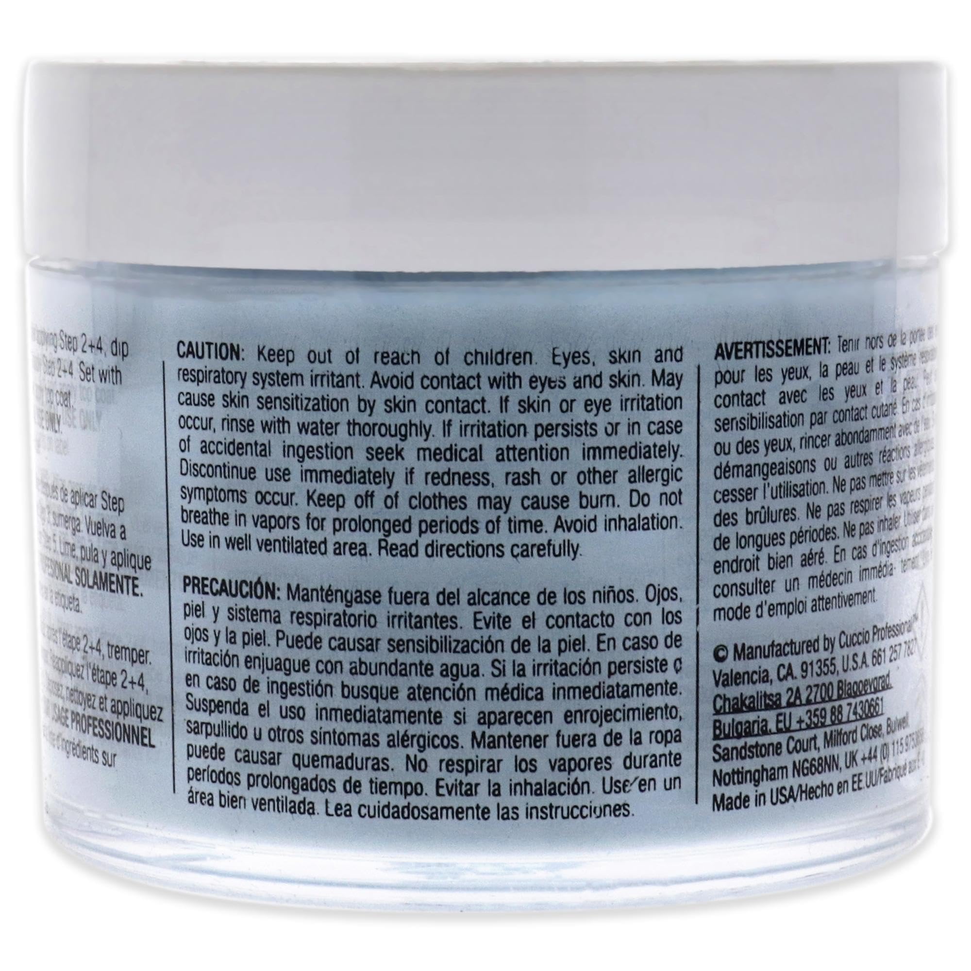 Cuccio Colour Powder Nail Polish - Lacquer For Manicures And Pedicures - Highly Pigmented Powder That Is Finely Milled - Durable