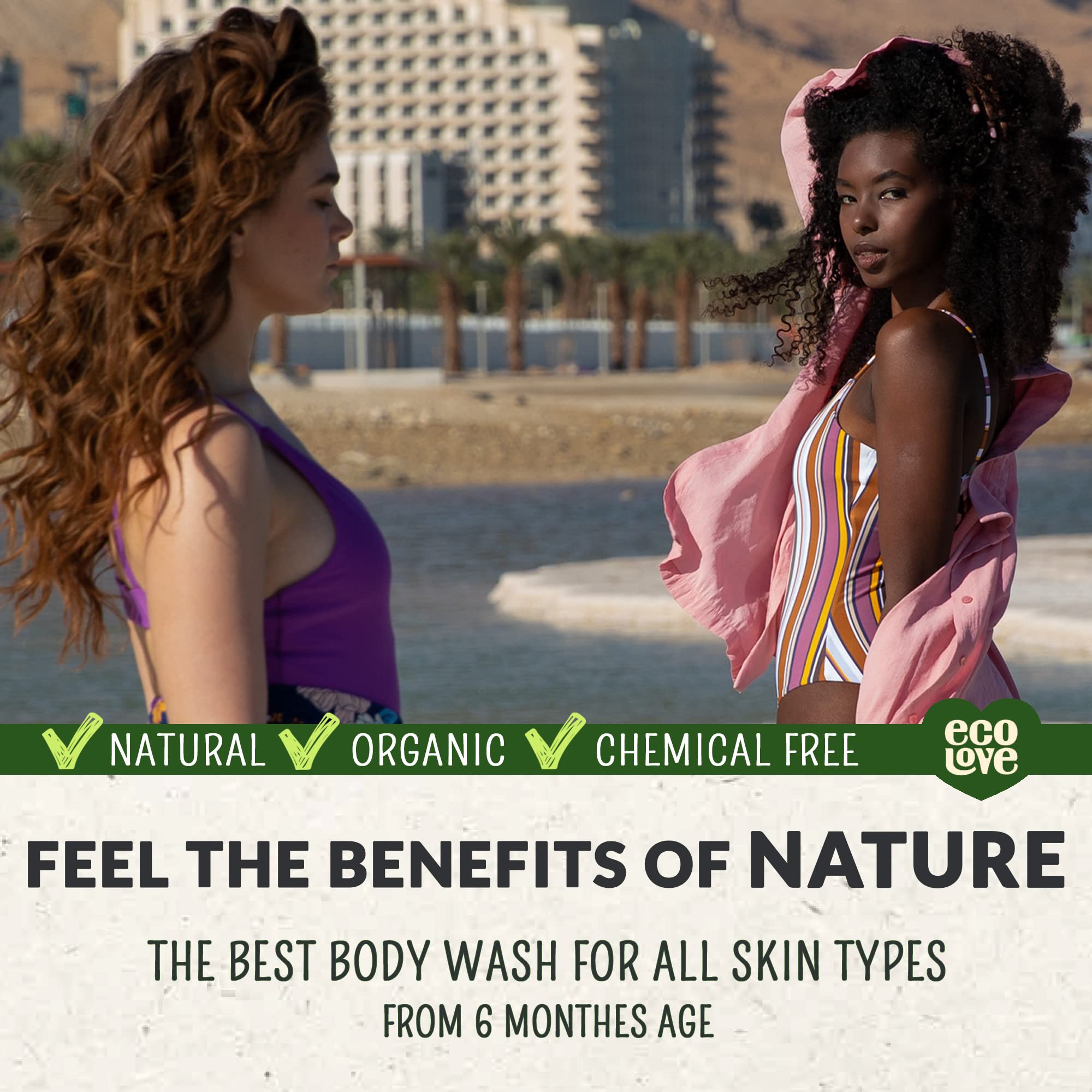 Ecolove - Natural Moisturizing Body Wash For Dry Skin - With Organic Cucumber - No Sls Or Parabens - Vegan And Cruelty-Free Show
