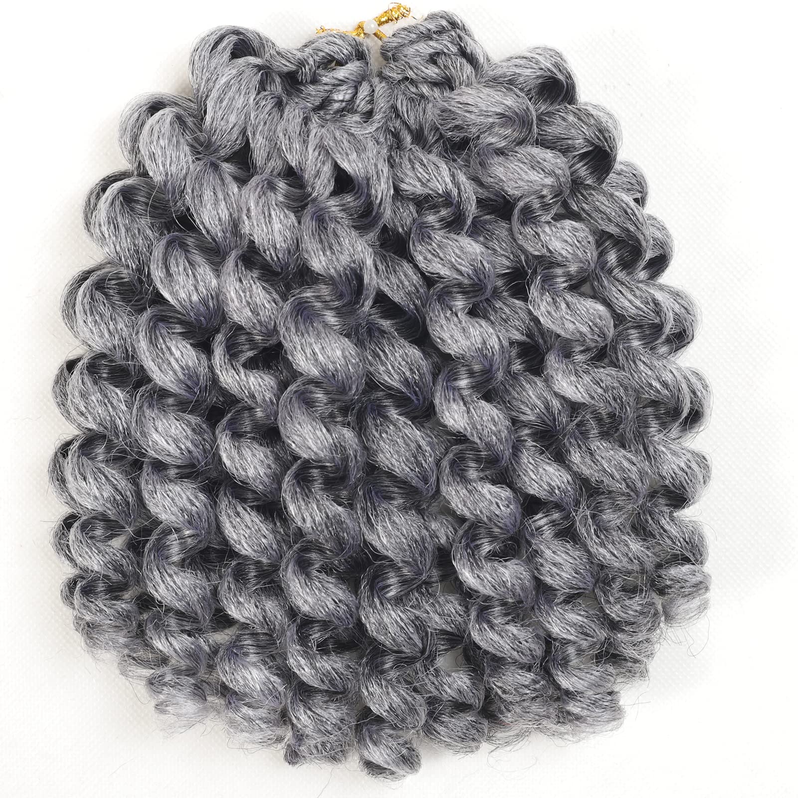 3Packs 2X Ringlet Wand curl Jamaican Bounce 8 inch Synthetic crochet Hair Extensions crochet Braiding Hair 20 Roots (8Inch (Pack