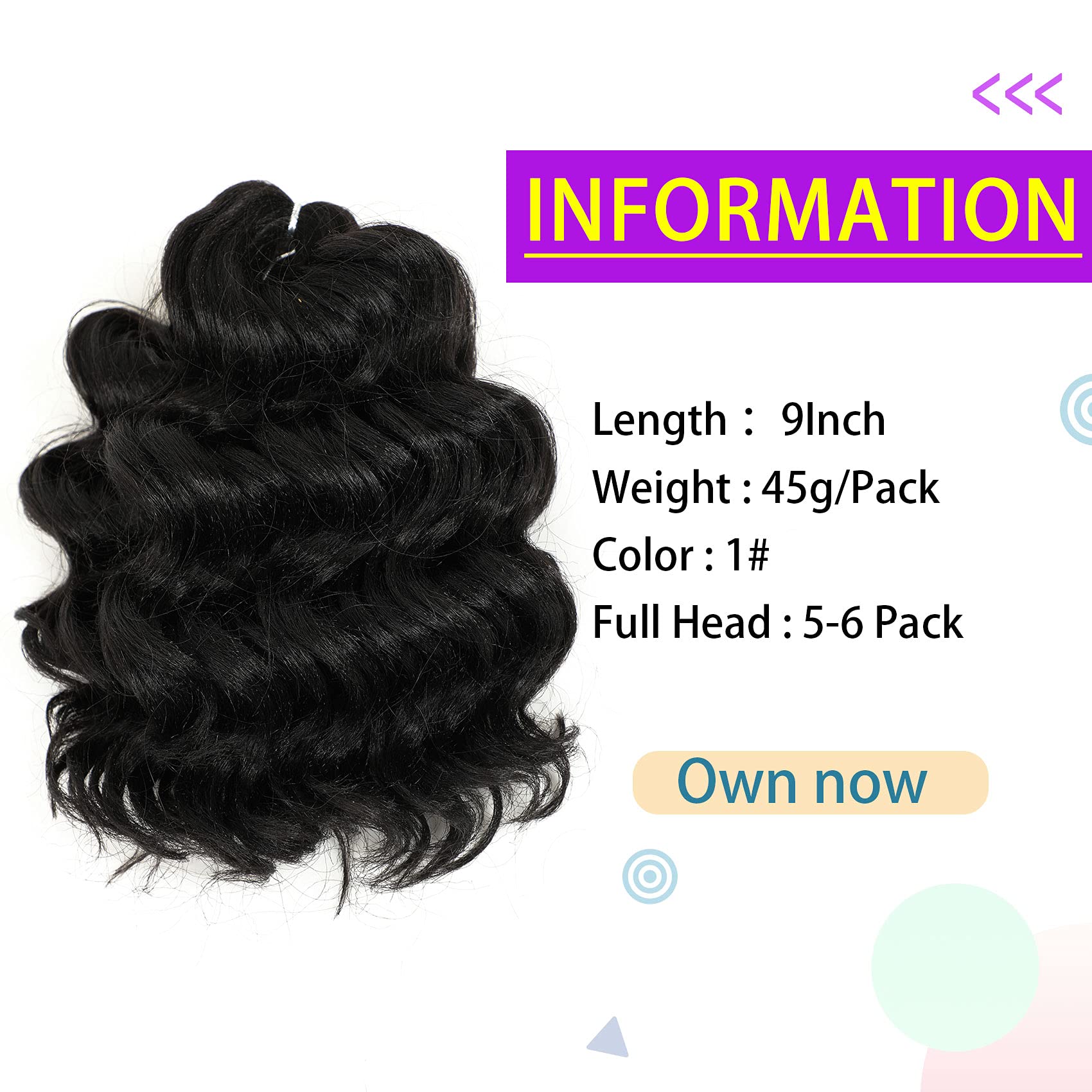 Ocean Wave Crochet Hair Deep Wave Crochet Hair Water Wave Crochet Hair For Black Women Synthetic Crochet Braiding Hair Extension