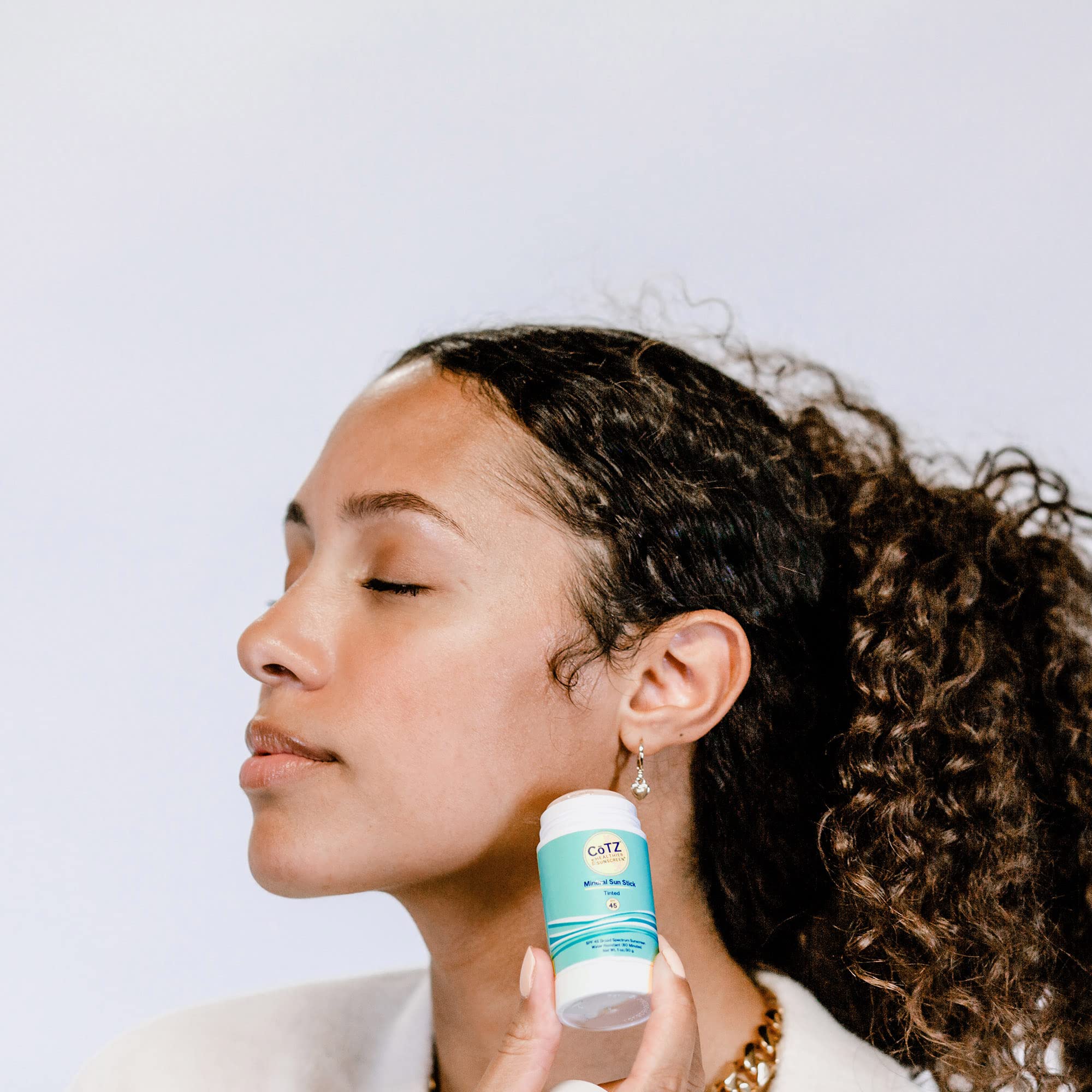 CoTZ Mineral Sunscreen Stick SPF 45 | Zinc Oxide | Water Resistant | Broad Spectrum Sunscreen | Invisible to Sheer Finish | Easy