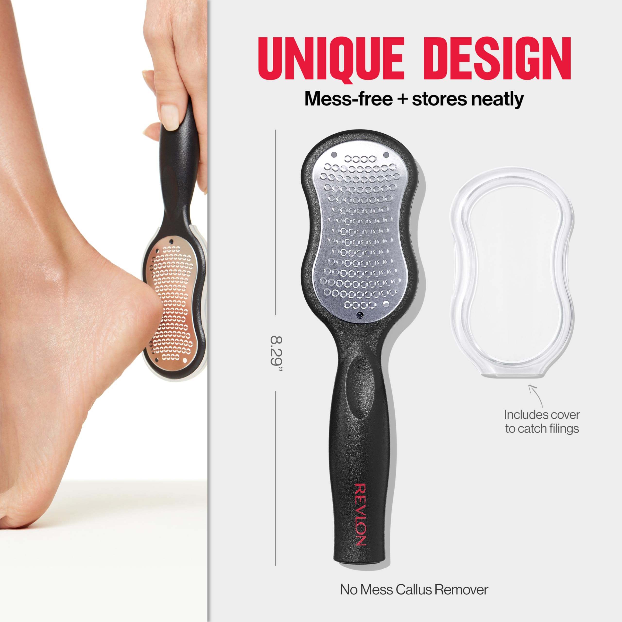 Revlon Callus Remover, Foot File for Wet or Dry Skin, Pedicure Tools,Gently Removed Callus and Dead Skin, Easy to Use (Pack of 1