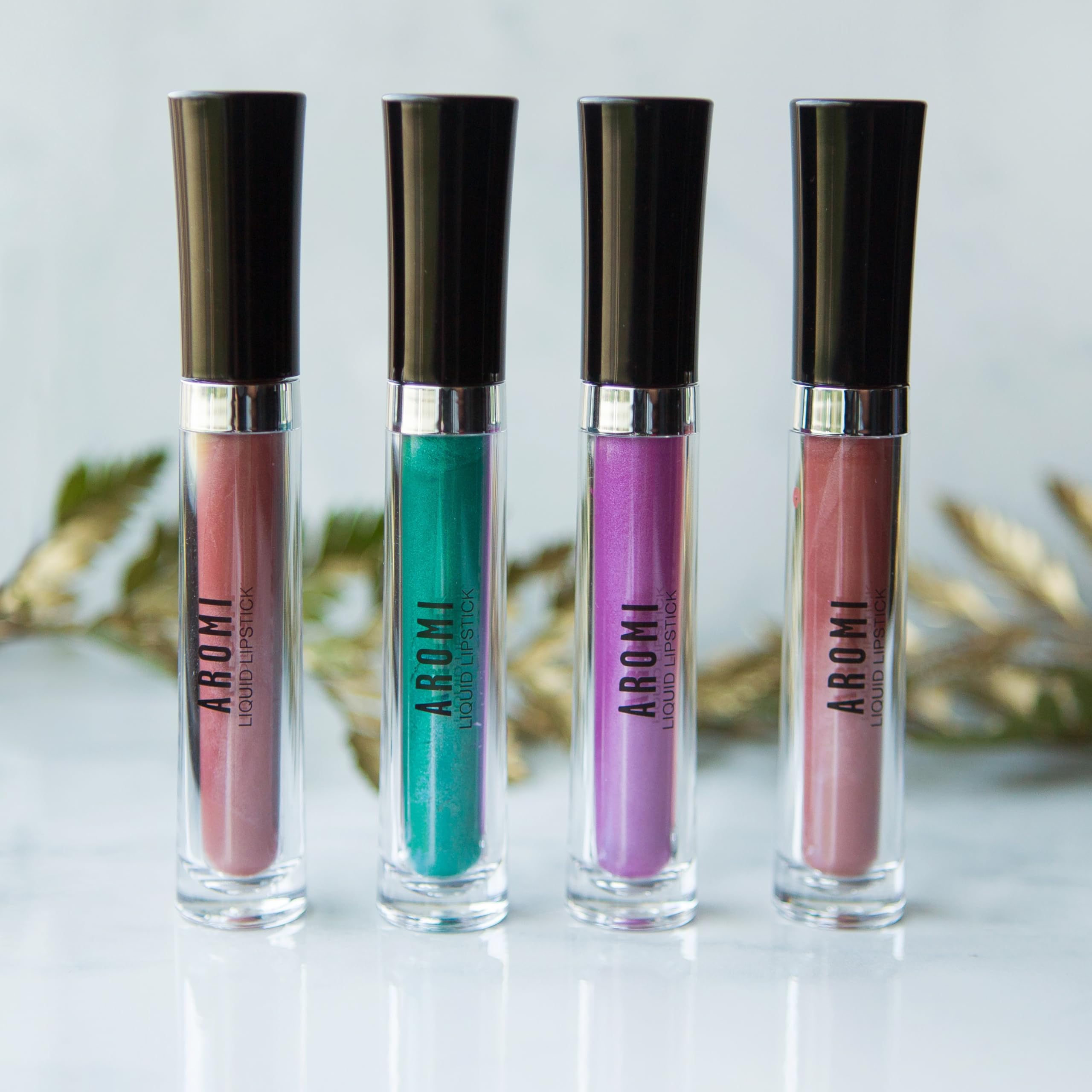 Aromi Metallic Liquid Lipstick | Chocolate Brown, Mahogany Bronze, Shimmery Finish, Vegan, Cruelty-Free, Long-Lasting, Waterproo