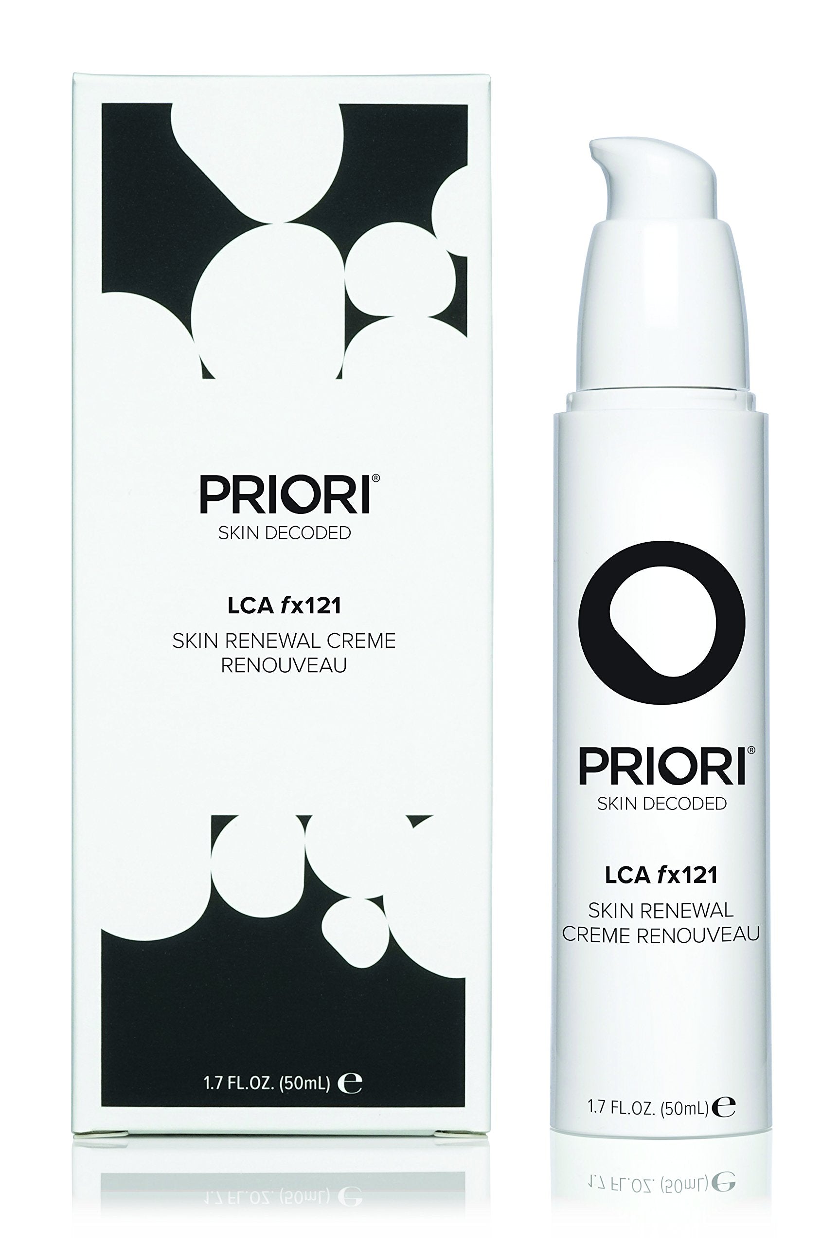 PRIORI Skincare Skin Renewal Cream with Lactic Acid Retexturizing Face Moisturizer for Dark Spots, Fine Lines & Wrinkles, Acne S