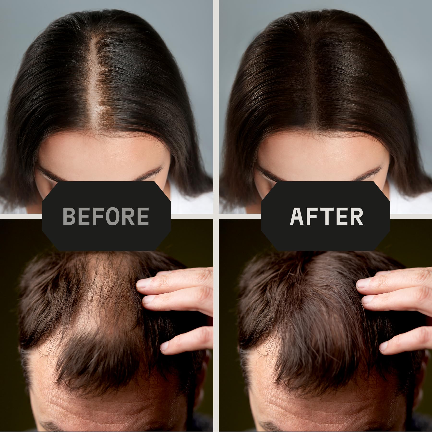 Striking Viking Hair Building Fibers for Thinning Hair (Black) 28g - Natural - Long-Lasting Powder for Undetectable, Thicker Loo