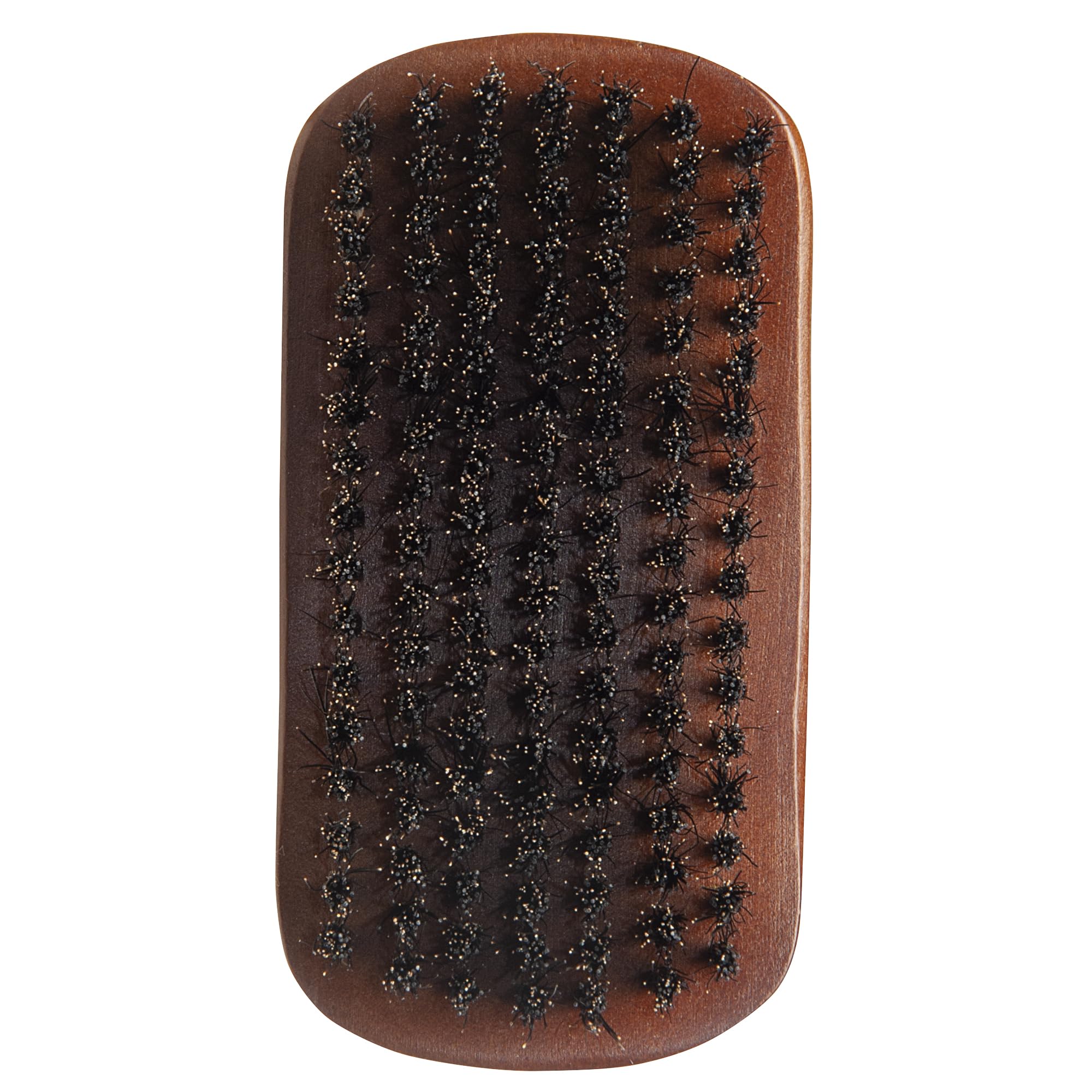 Diane Reinforced Boar Bristle Curved Military Wave Brush for Men and Barbers - Medium Bristles for Thick and Curly Hair - Use fo