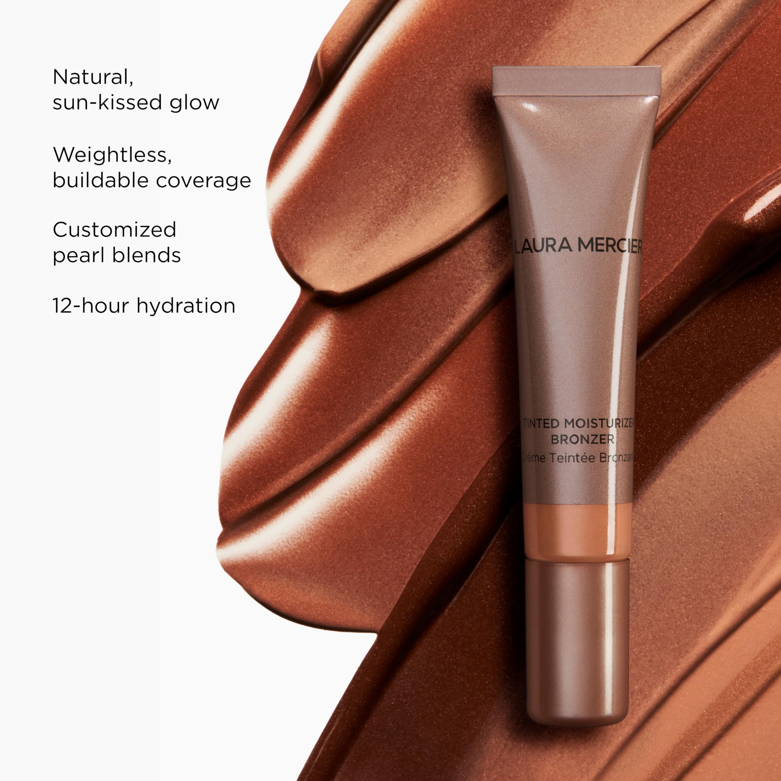 Laura Mercier Tinted Moisturizer Bronzer: Long Lasting Sheer Cream Bronzer, Weightless, Buildable Coverage, 12 Hr Hydrating Wear
