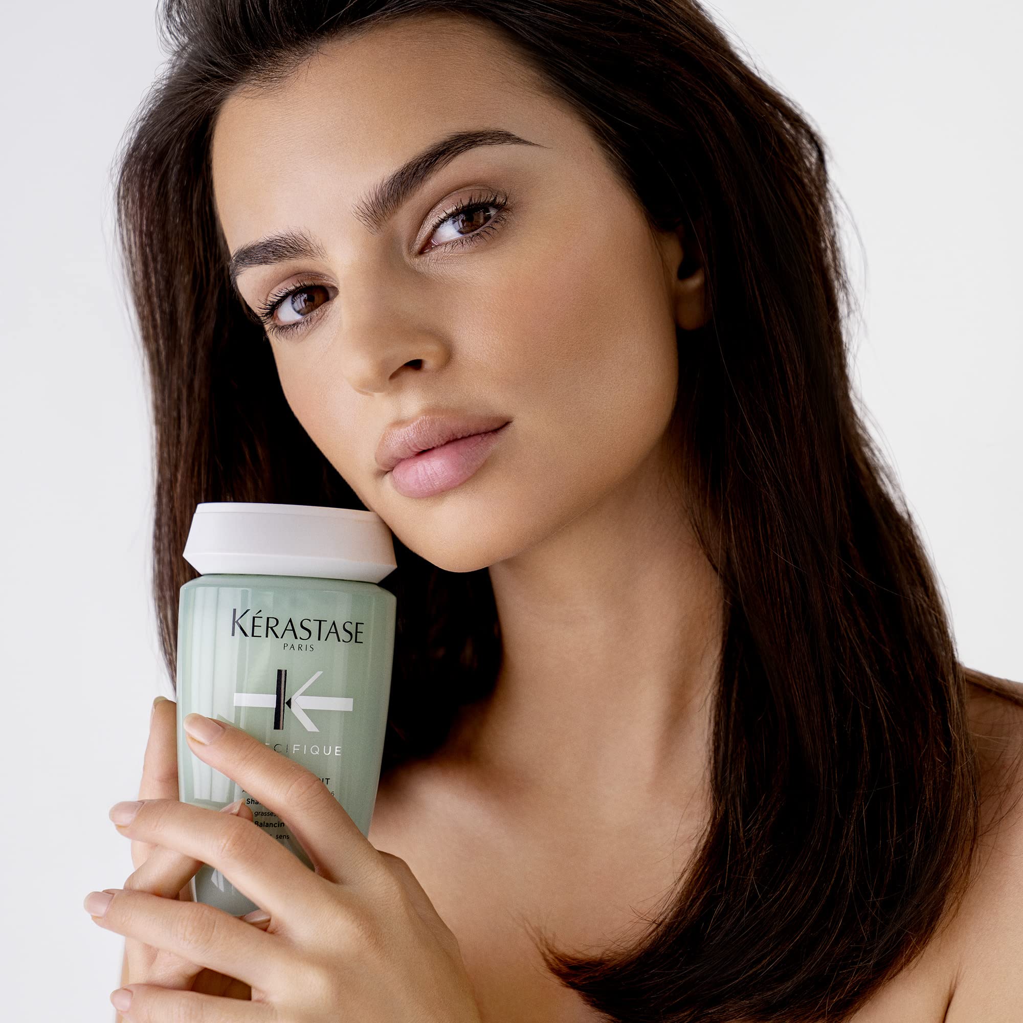 Kerastase Specifique Balancing Shampoo For Oily Scalp & Hair, Cleanses Oil From Roots And Hydrates Dry Hair Ends