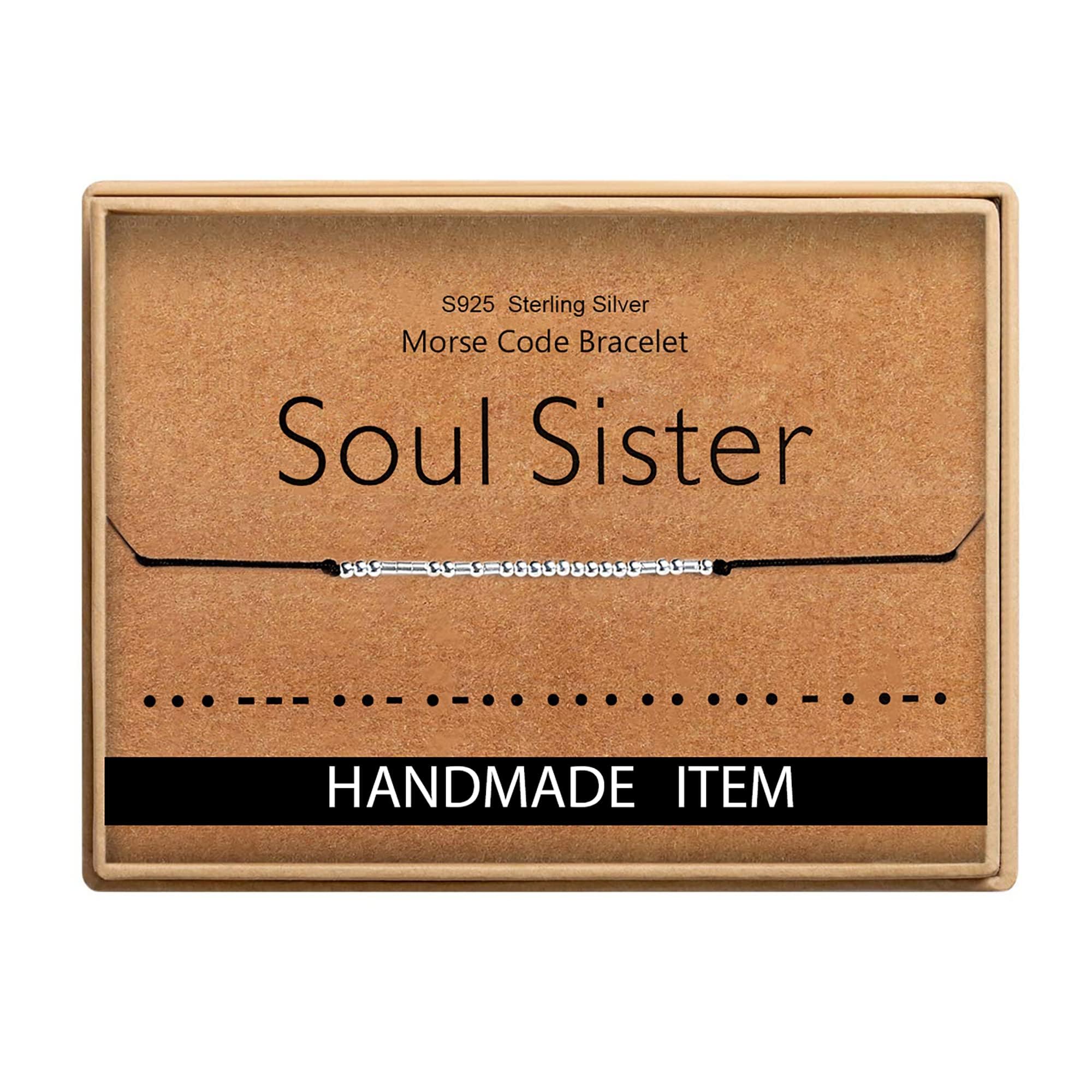 Soul Sister Gifts for Women Soul Sister Bracelet Morse Code Bracelets for Women Inspirational Jewelry for Women
