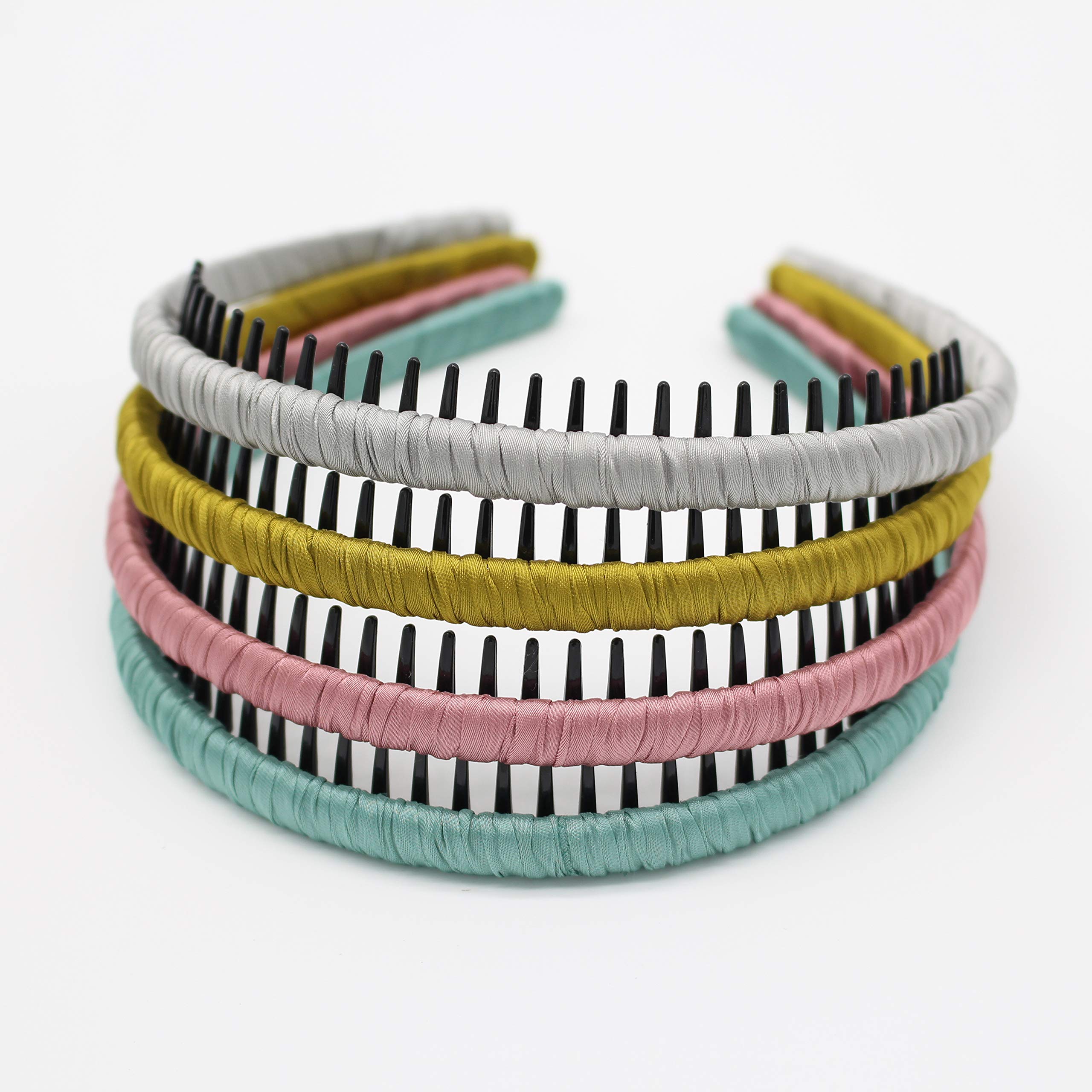 JOBAND 4 color Fashion hair bands headbands for women/Girls teeth comb Hair Accessories Non-slip Hair Hoop Resin Hairband Comfy