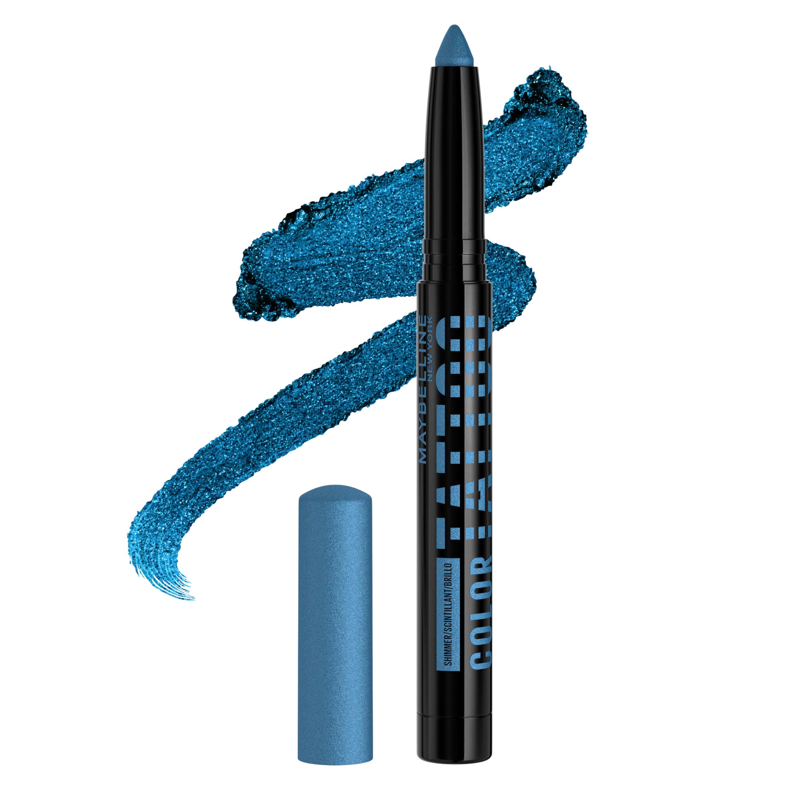 MAYBELLINE Color Tattoo Longwear Multi-Use Eye Shadow Stix, All-In-One Eye Makeup for Up to 24HR Wear, I am Extravagant (Blue Sh