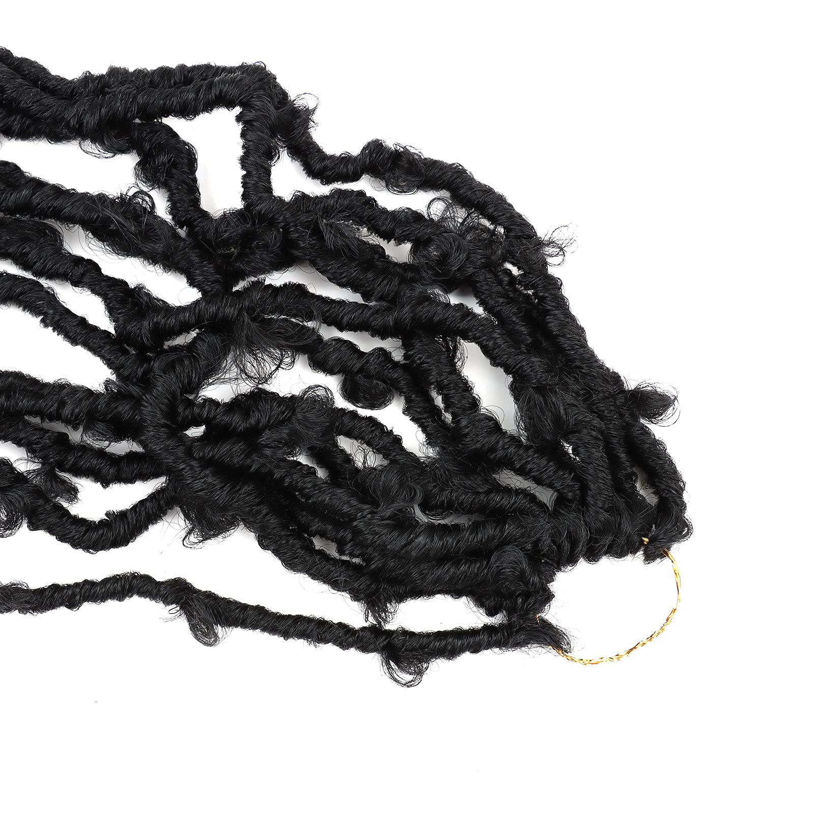 Lmzim 5 Packs 24 Inch Butterfly Locs Crochet Hair For Black Women Soft Distressed Faux Locs Pre Looped Pre-Twisted Braids (24 In