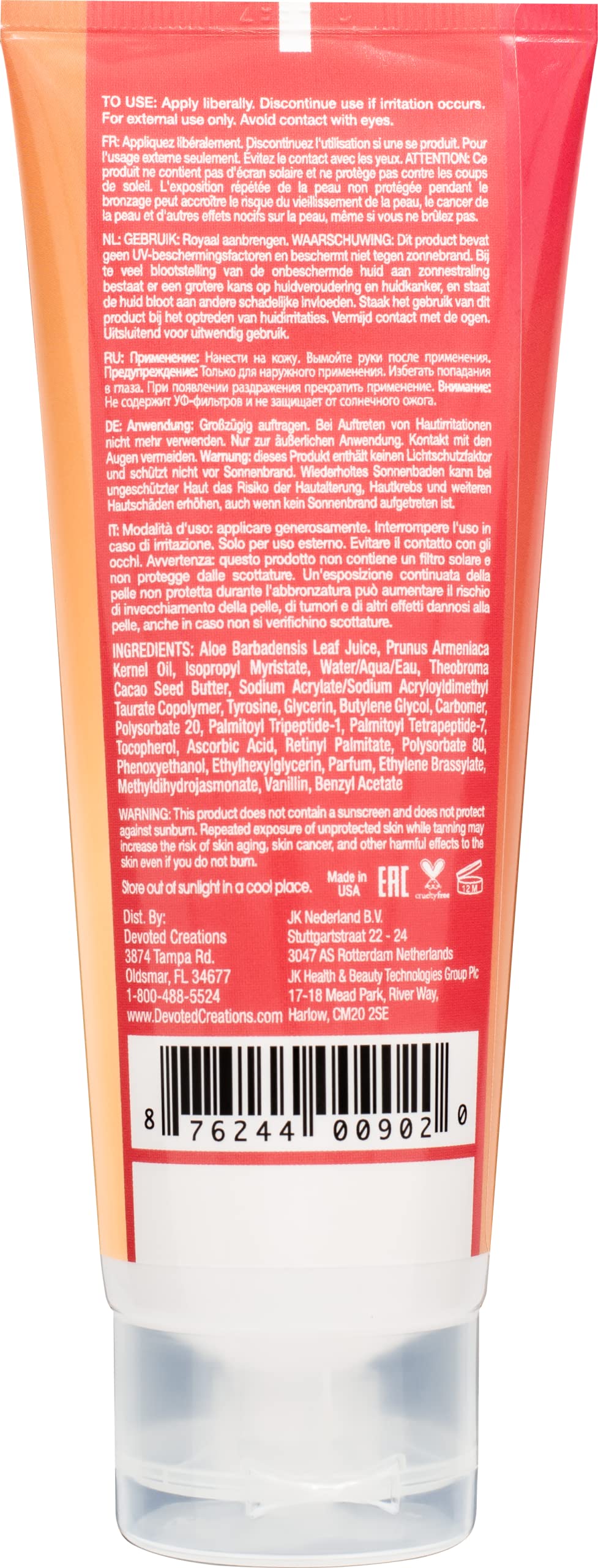 Devoted Creations Famous Faces Skin Perfecting Hypoallergenic Facial Tanning Lotion, 3.4 Fl. Oz.