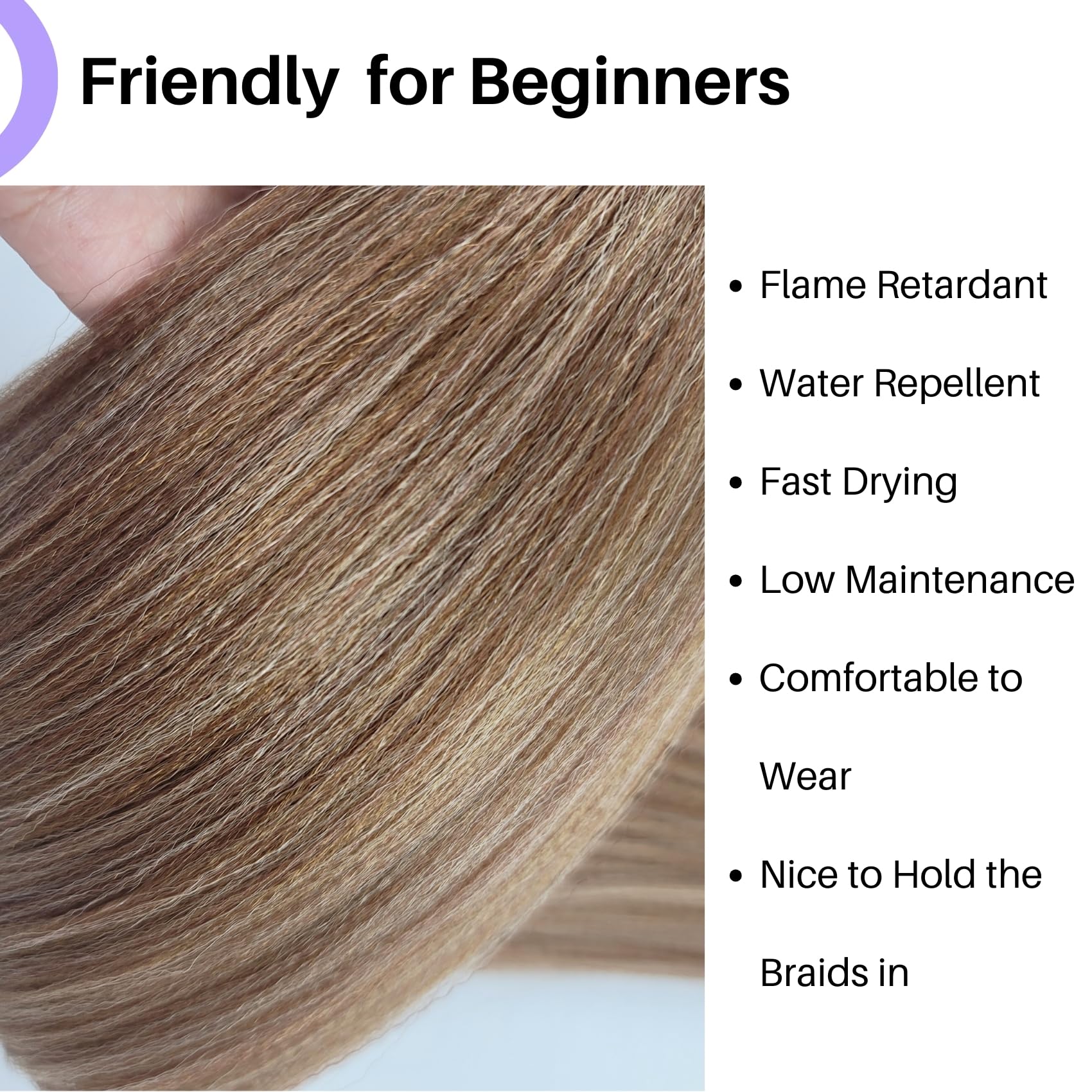 Brown Blonde Braiding Hair Pre Stretched for Knotless Box Braids 27/30/613 Mixed Box Braids Hair Extension for Braiding
