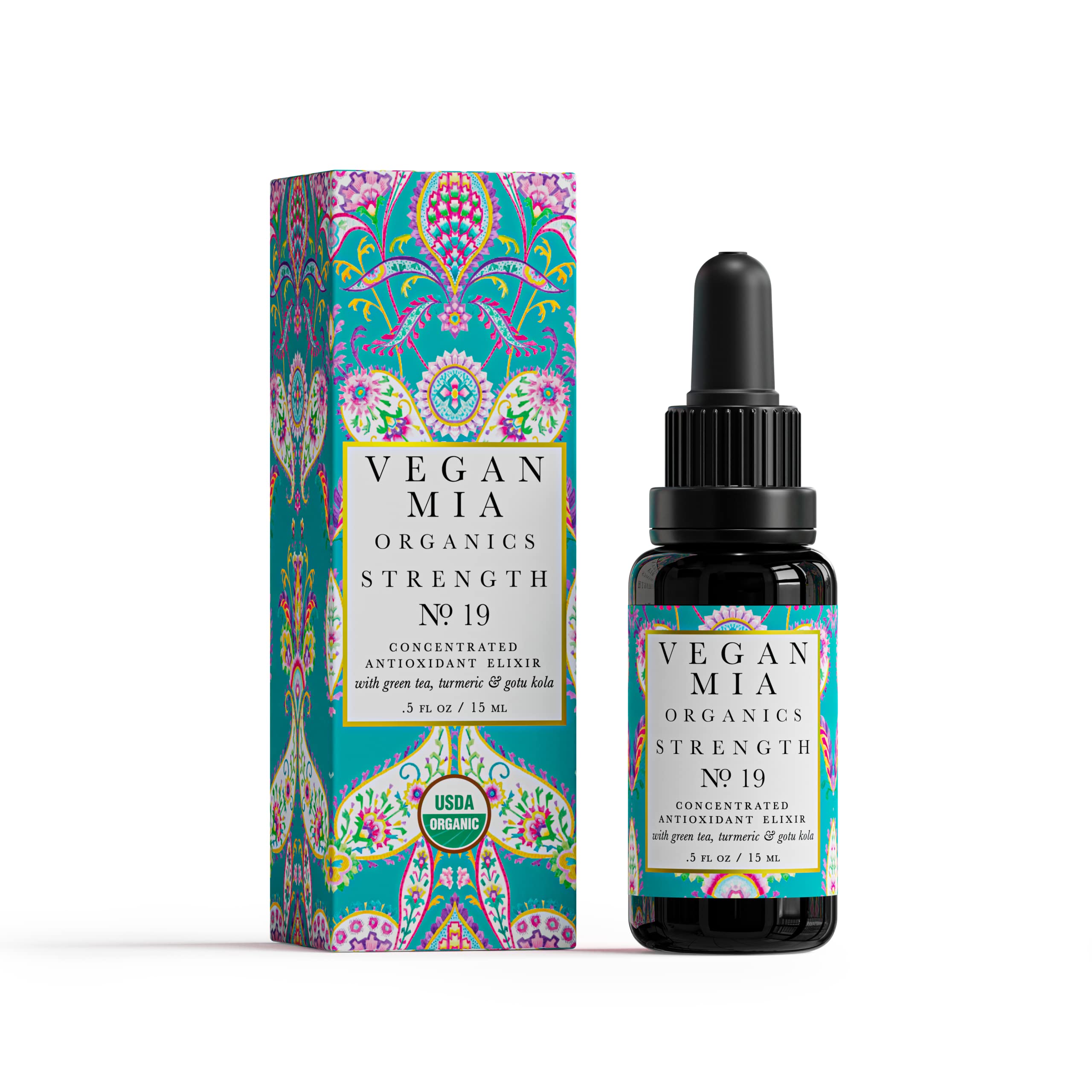 Vegan Mia - Usda Organic Strength Antioxidant & Superfood Elixir Face Oil - Face Moisturizer For Dry Skin, Blemishes, Wrinkles &
