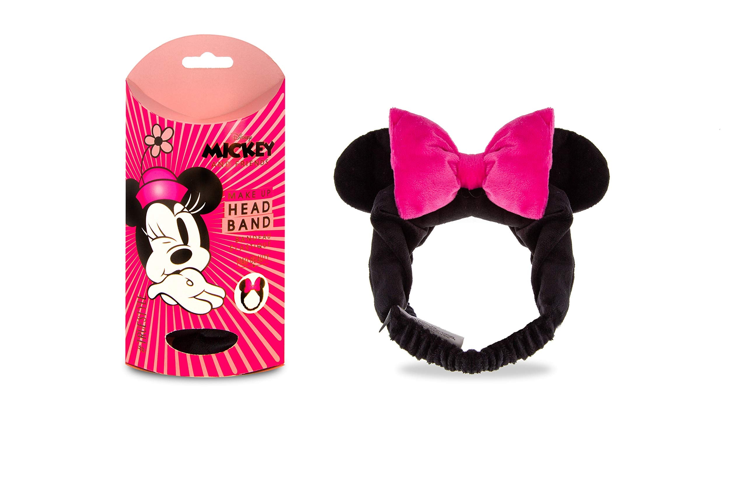 MAD Beauty Disney Minnie Mouse Headband | Keeps Hair Tucked Away During Beauty Routine | Cruelty-Free Cosmetics | Skincare Gifts