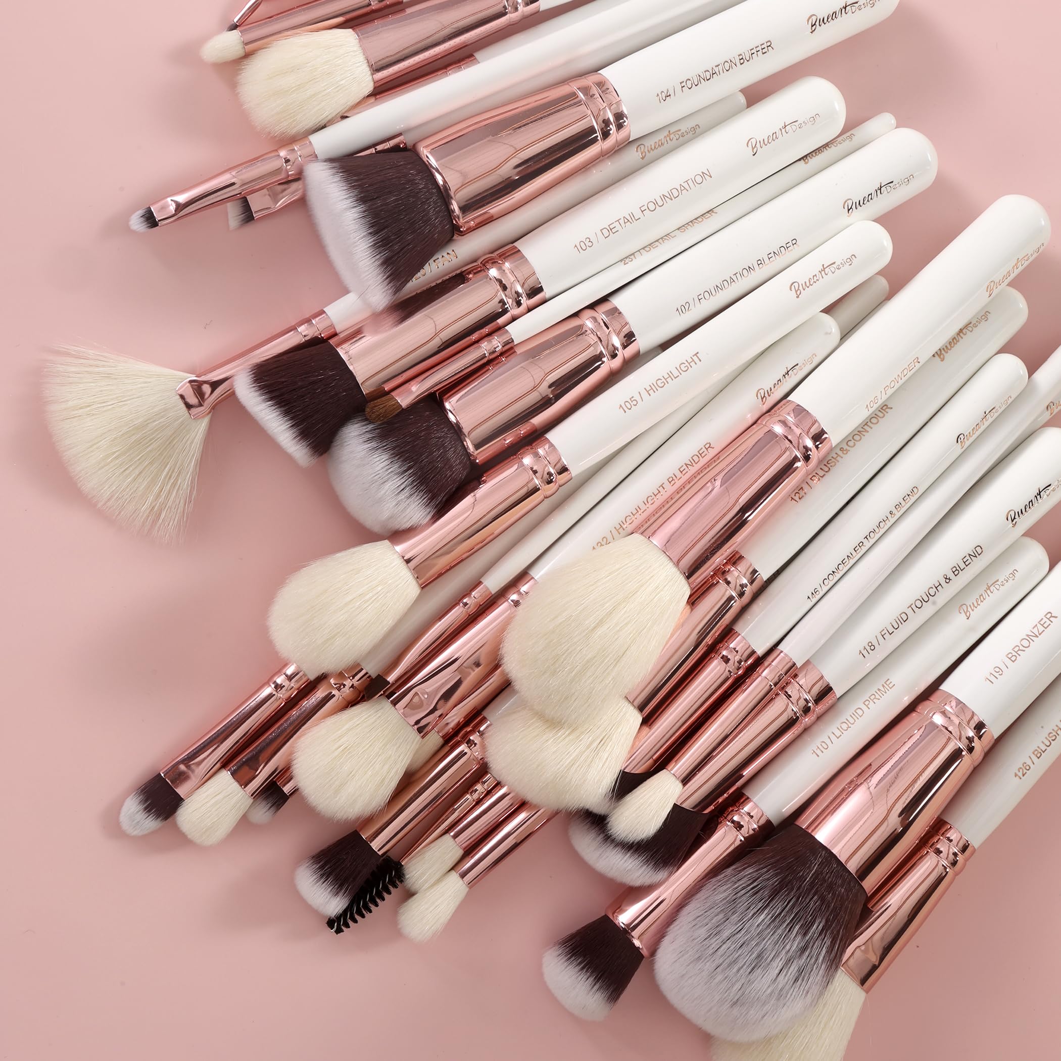 Pro Makeup Artist Brushes Set 32Pcs Luxury Goat Hair Horse Hair Makeup Brush Set Eye And Face Brushes For Every Possibility By B