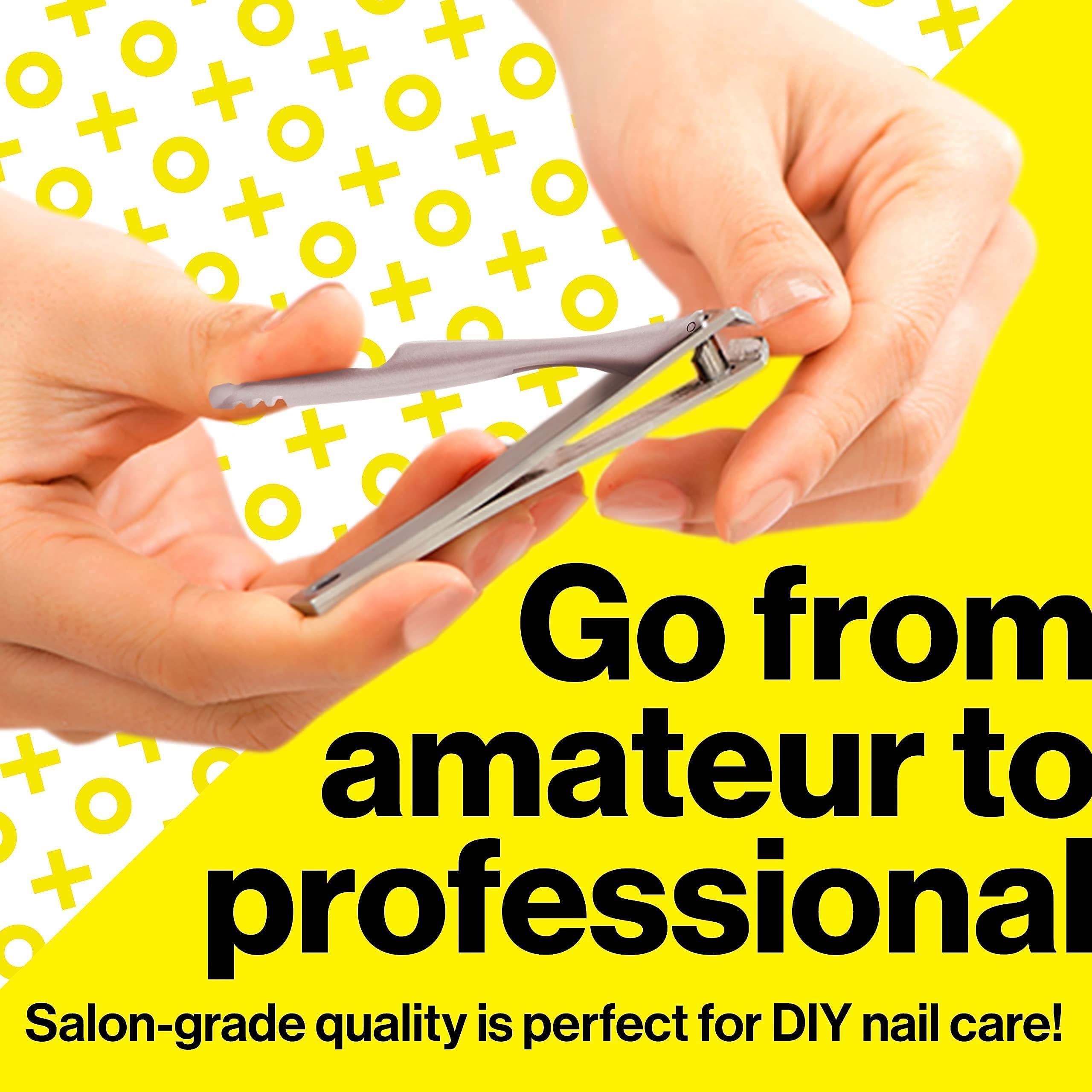 Harperton Nail Clippers Set - Ultra Sharp Stainless Steel Fingernail & Toenail Clippers, 2 Piece Set, Silver, Model HAR-003