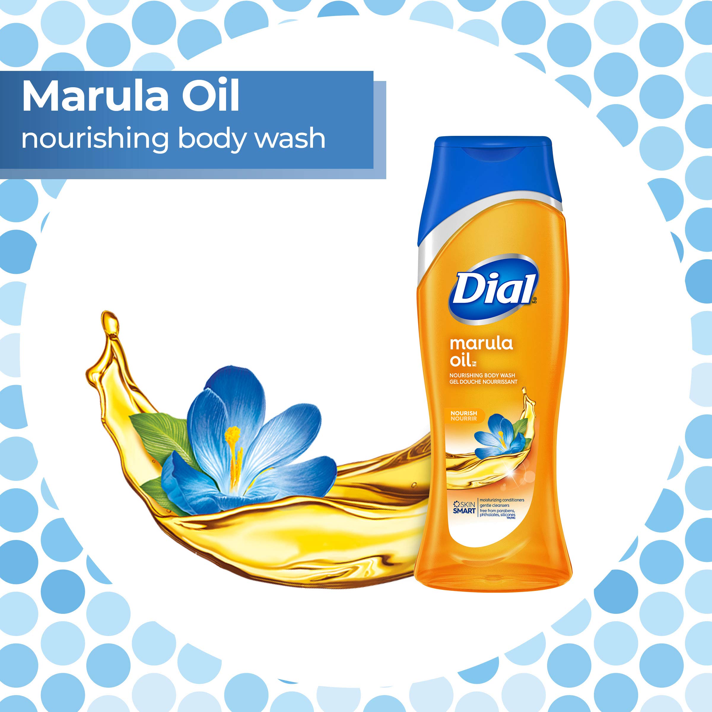Dial Body Wash, Miracle Oil With Coconut Oil, 16 Fluid Ounces (Pack Of 3)