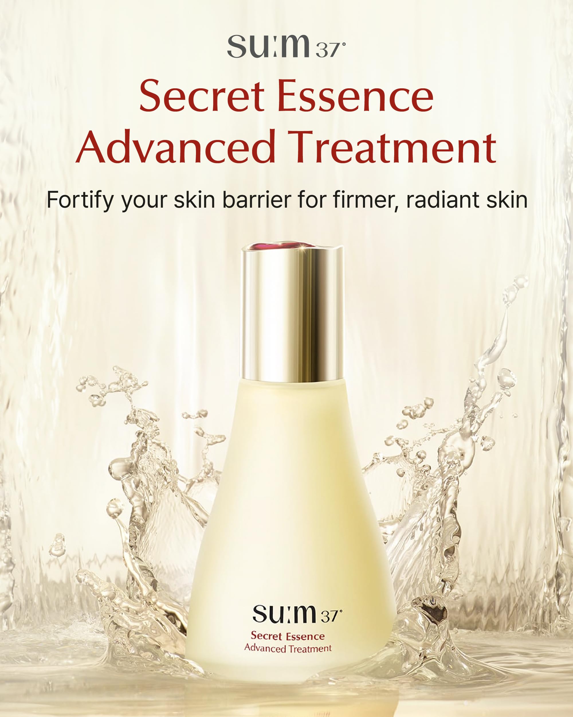 Su:M Secret Essence (2.71 Fl Oz) - Hydrating Serum For Skin Barrier, Elasticity, Radiance & Texture Enhancement. Korean Skin Car